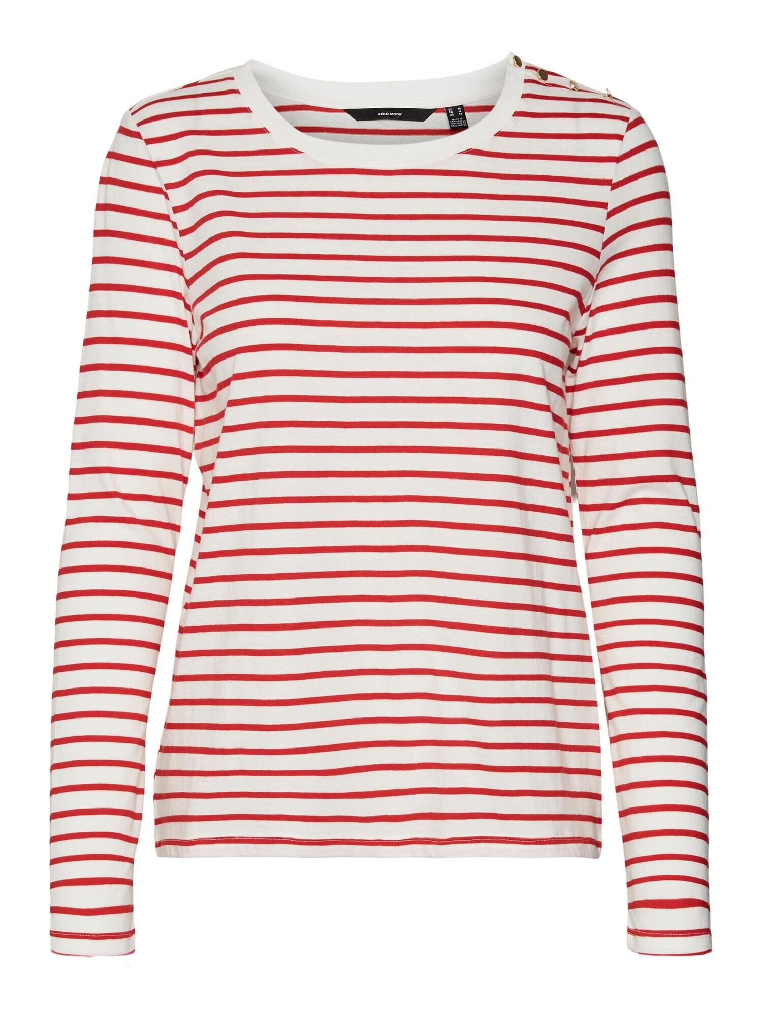 VERO MODA Tricou 'LEXIE APRIL' roșu / alb - Pled.ro