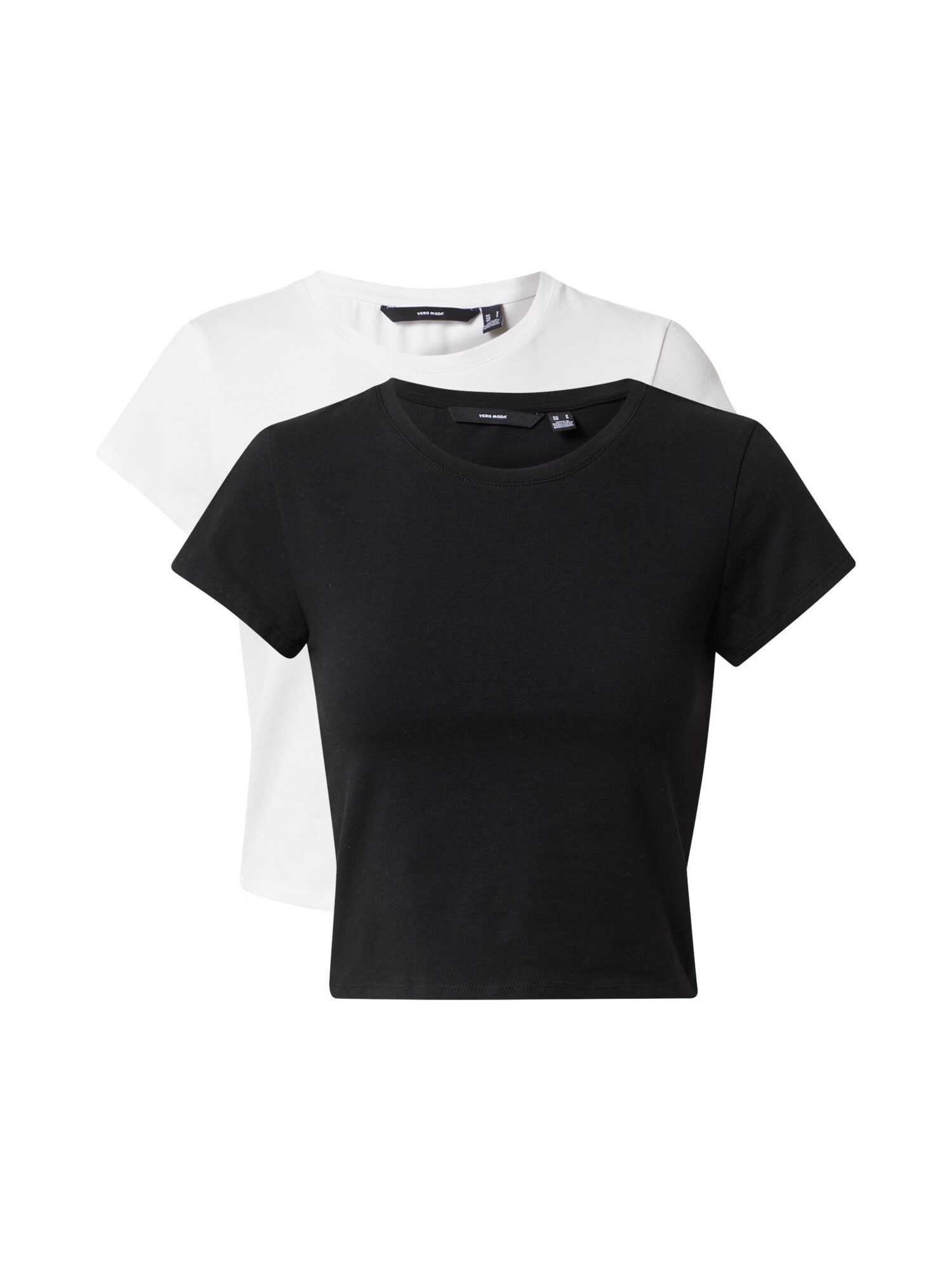 VERO MODA Tricou 'MAXI' negru / alb - Pled.ro