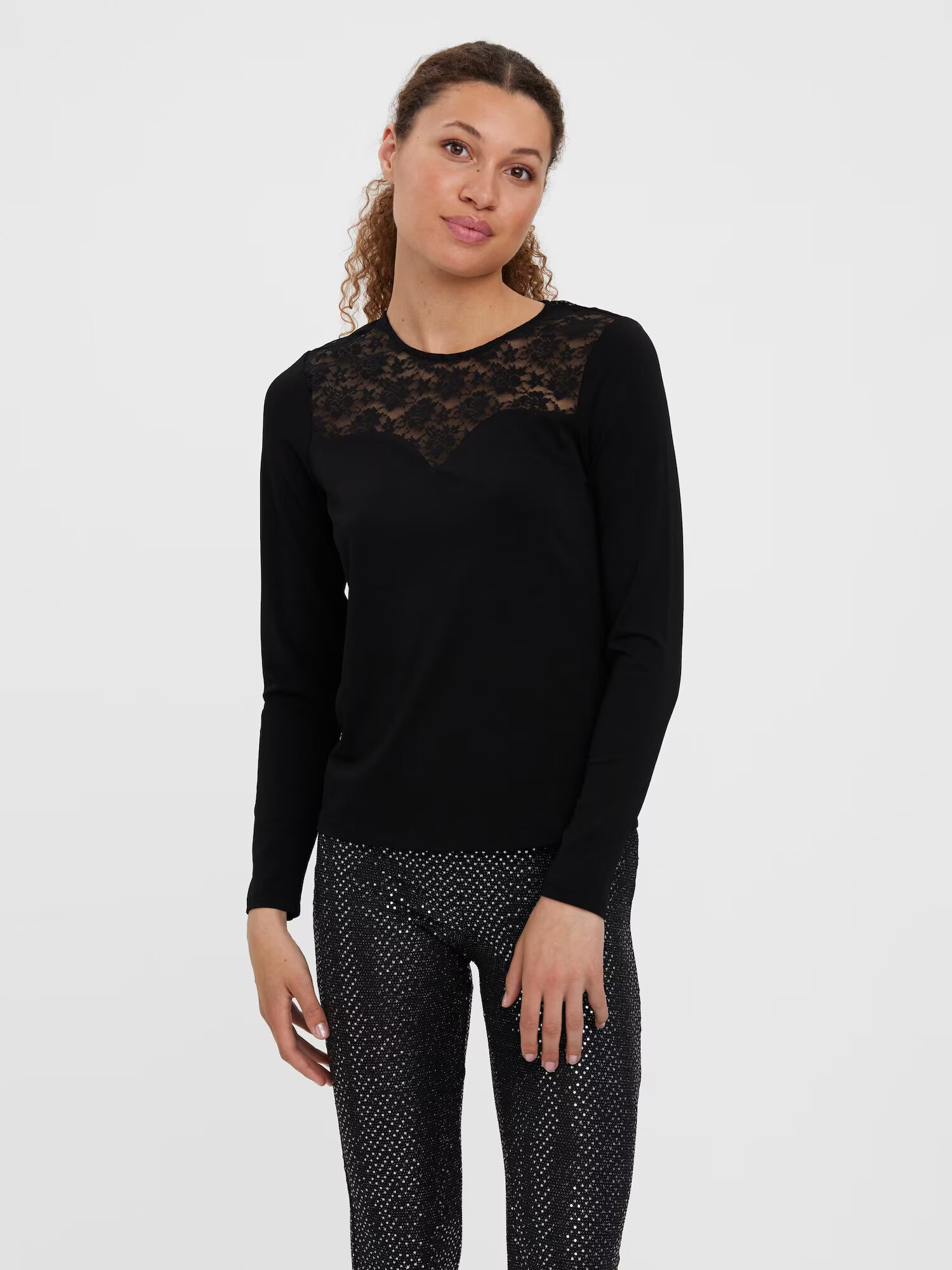 VERO MODA Tricou 'MILLA' negru - Pled.ro