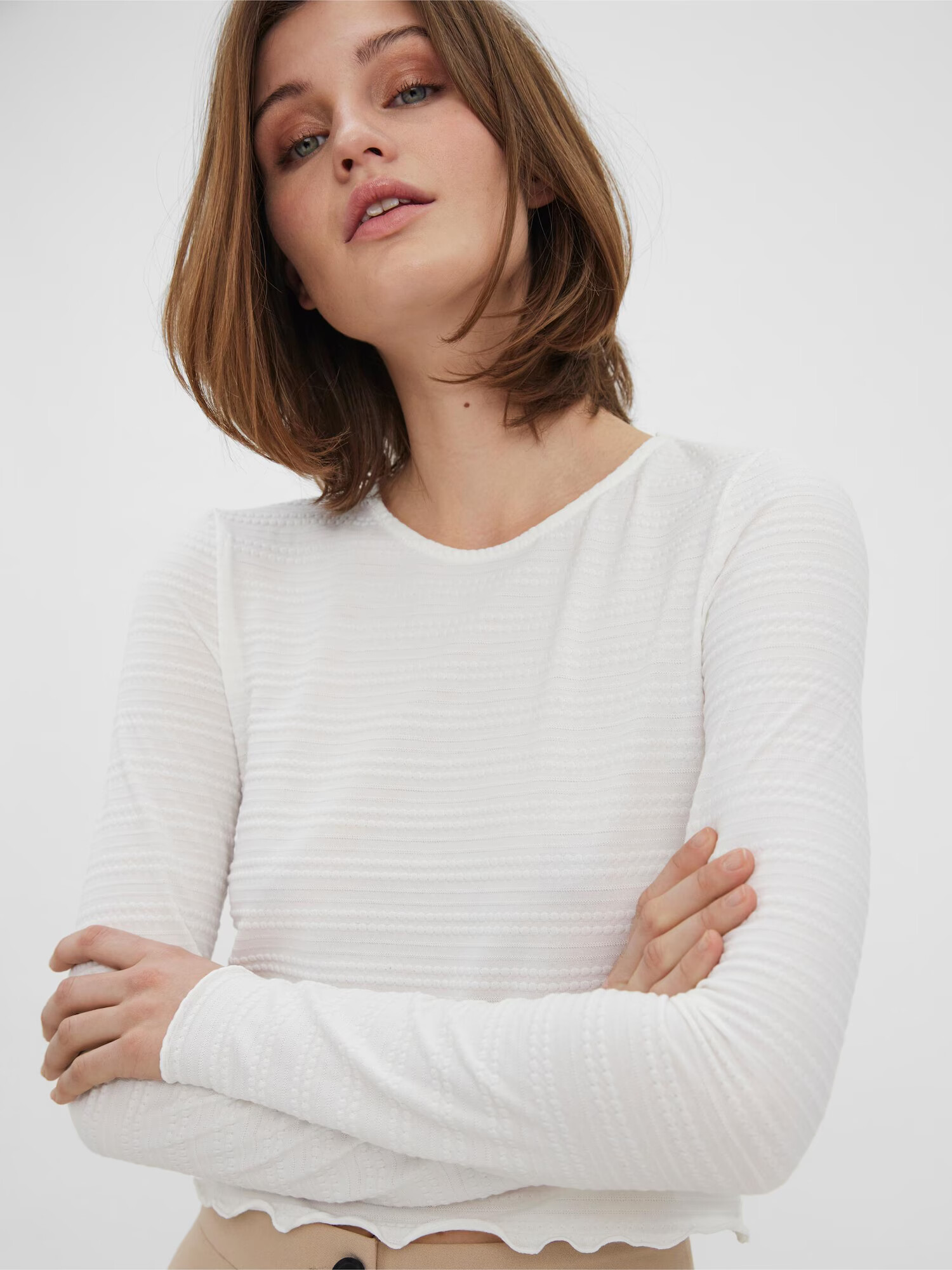 VERO MODA Tricou 'Mira' alb - Pled.ro