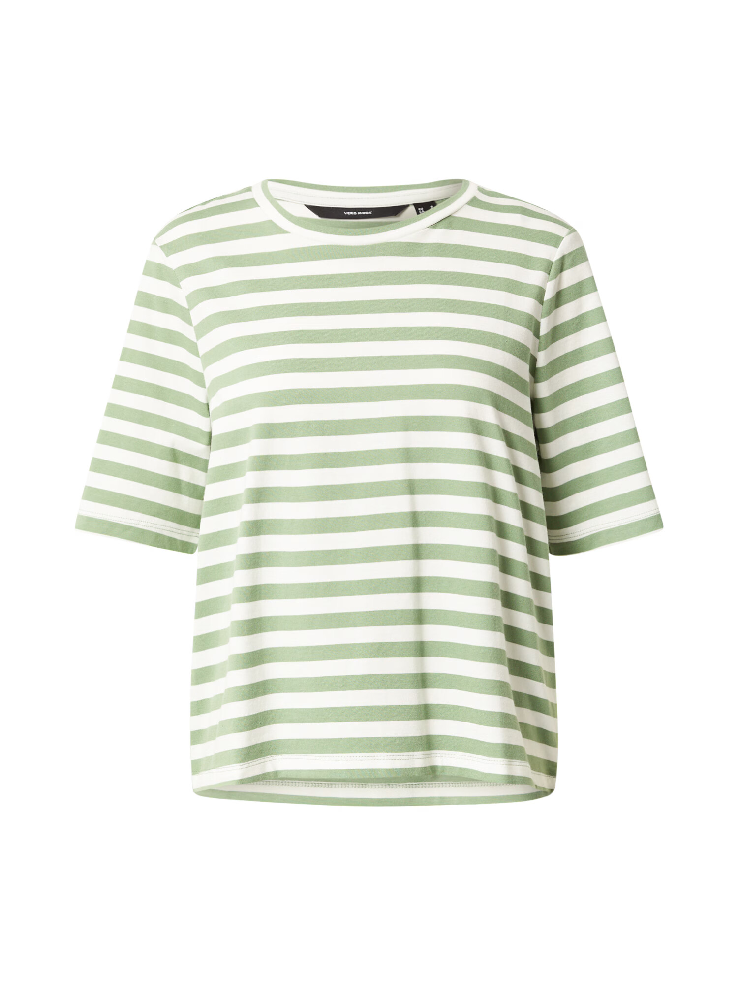 VERO MODA Tricou 'MOLLY' verde deschis / alb - Pled.ro