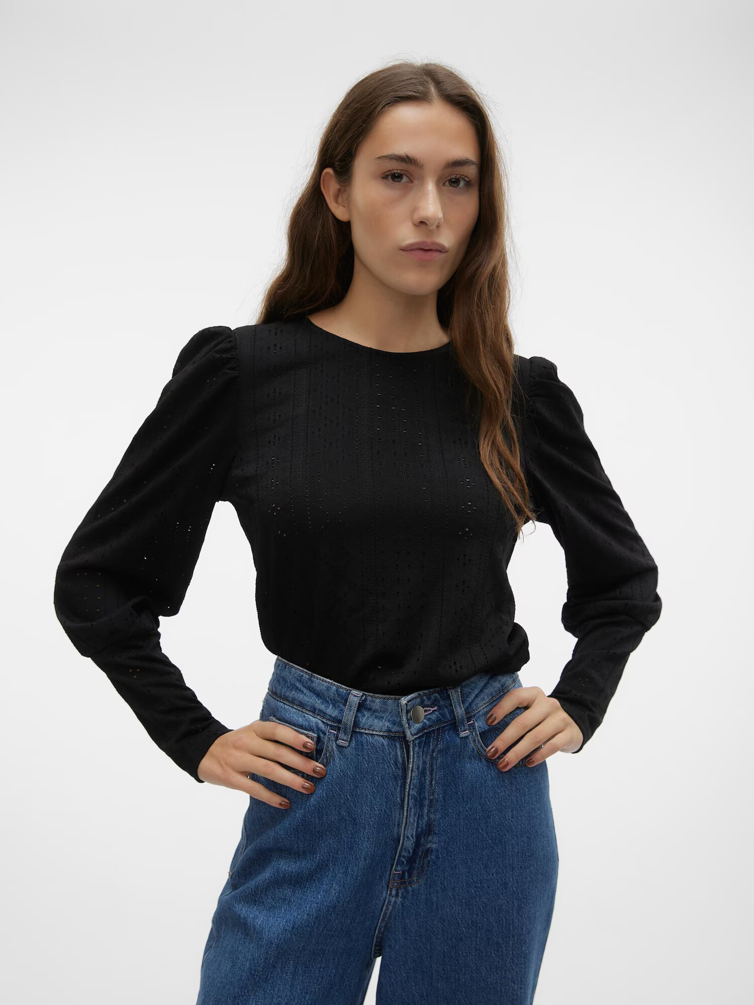 VERO MODA Tricou 'MUCHIO' negru - Pled.ro