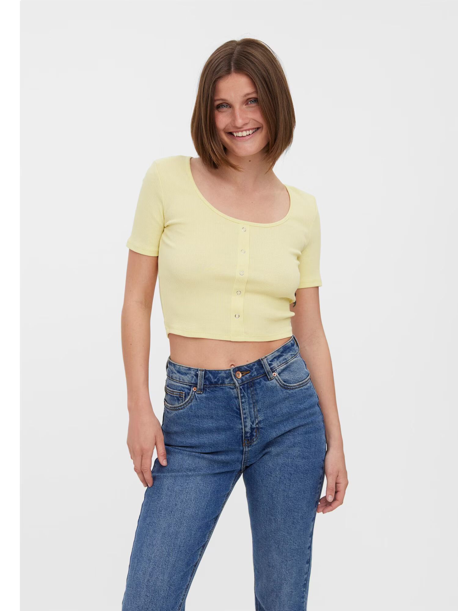 VERO MODA Tricou 'Natasha' galben citron - Pled.ro