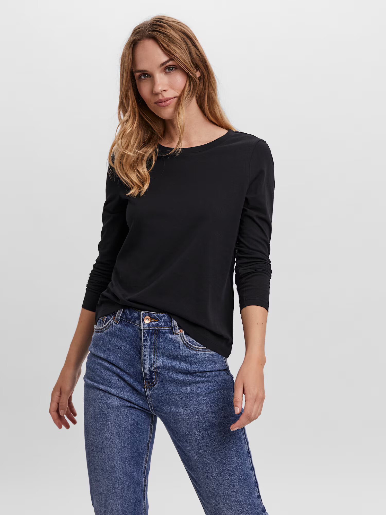 VERO MODA Tricou 'Paula' negru - Pled.ro