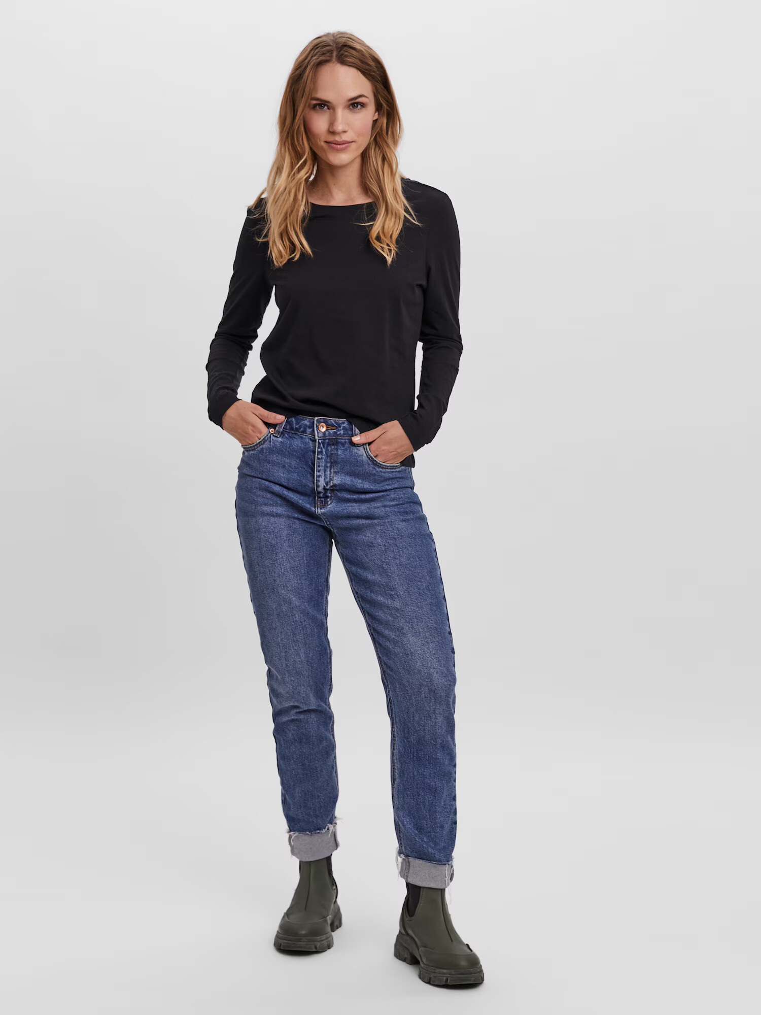 VERO MODA Tricou 'Paula' negru - Pled.ro