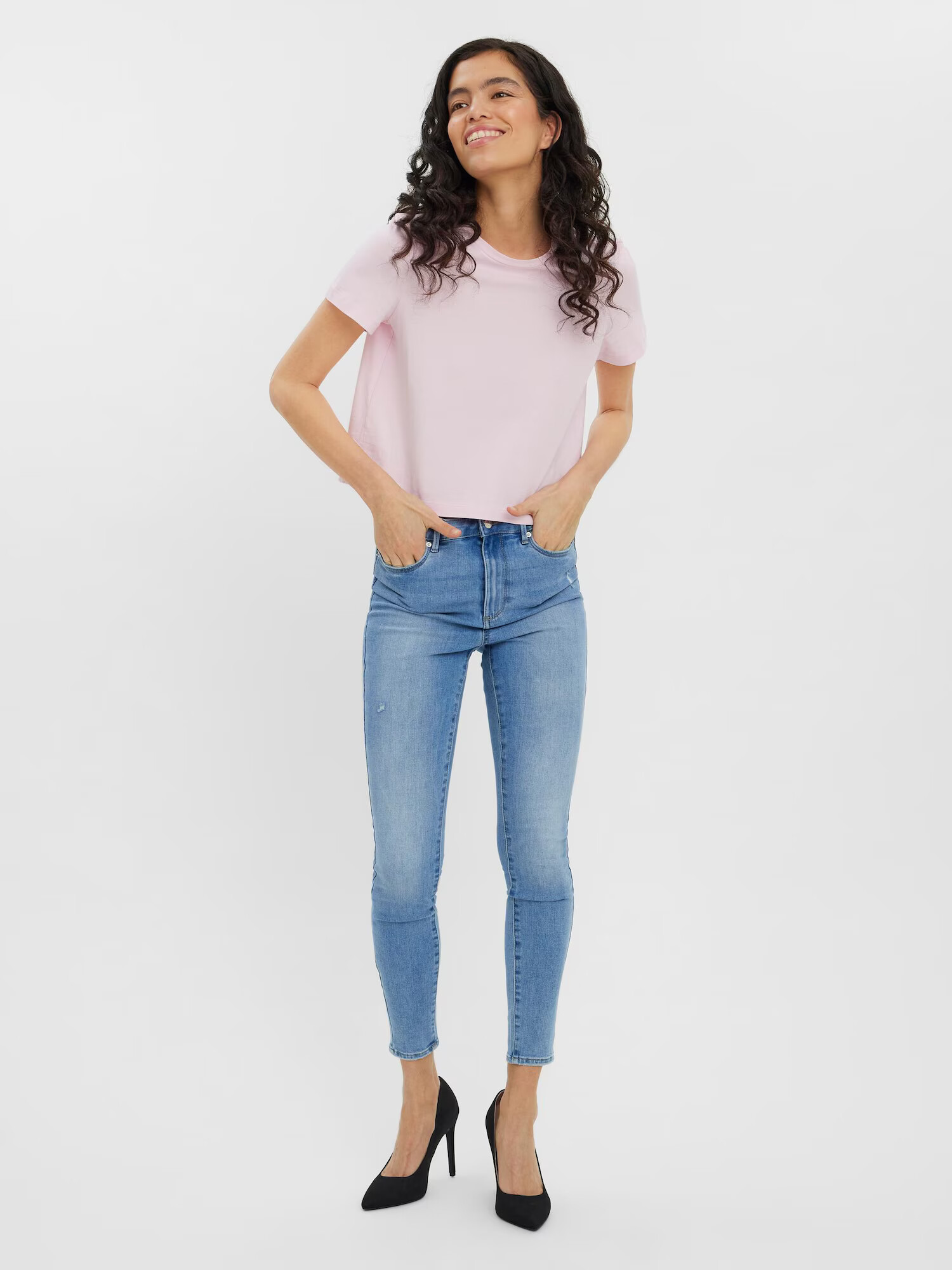 VERO MODA Tricou 'Paula' rosé - Pled.ro