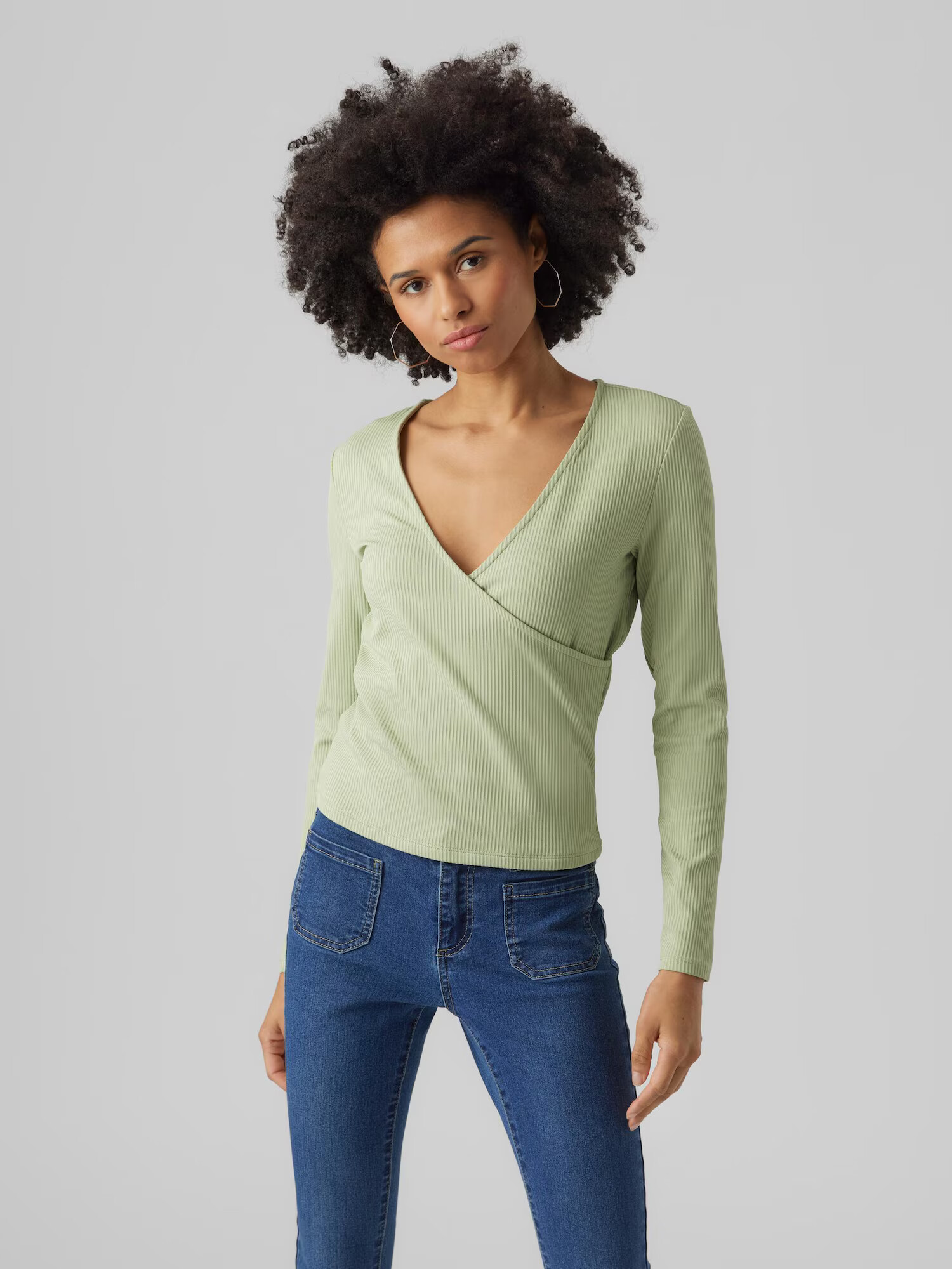 VERO MODA Tricou 'Riva' verde măr - Pled.ro