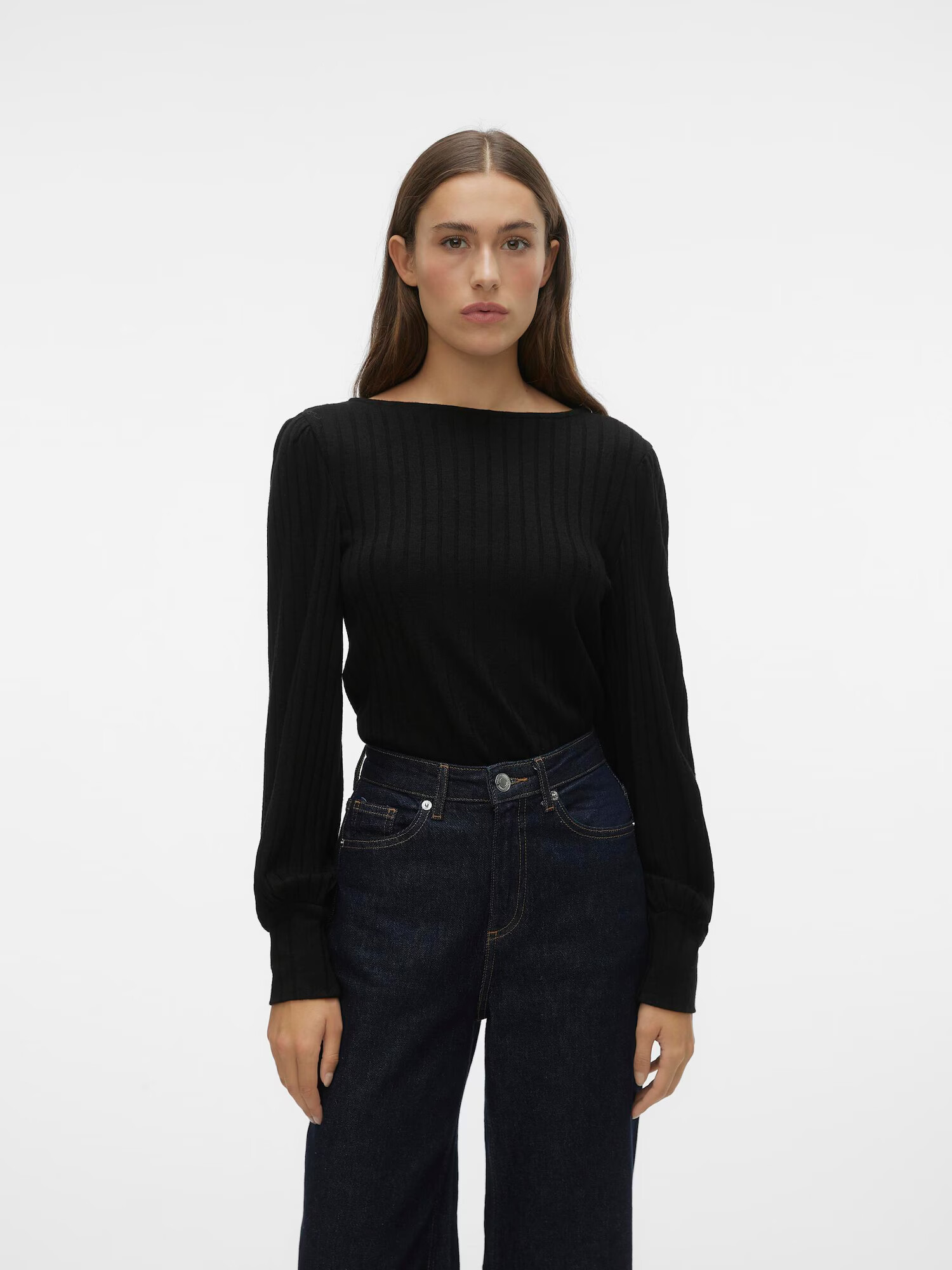 VERO MODA Tricou 'ROSE' negru - Pled.ro