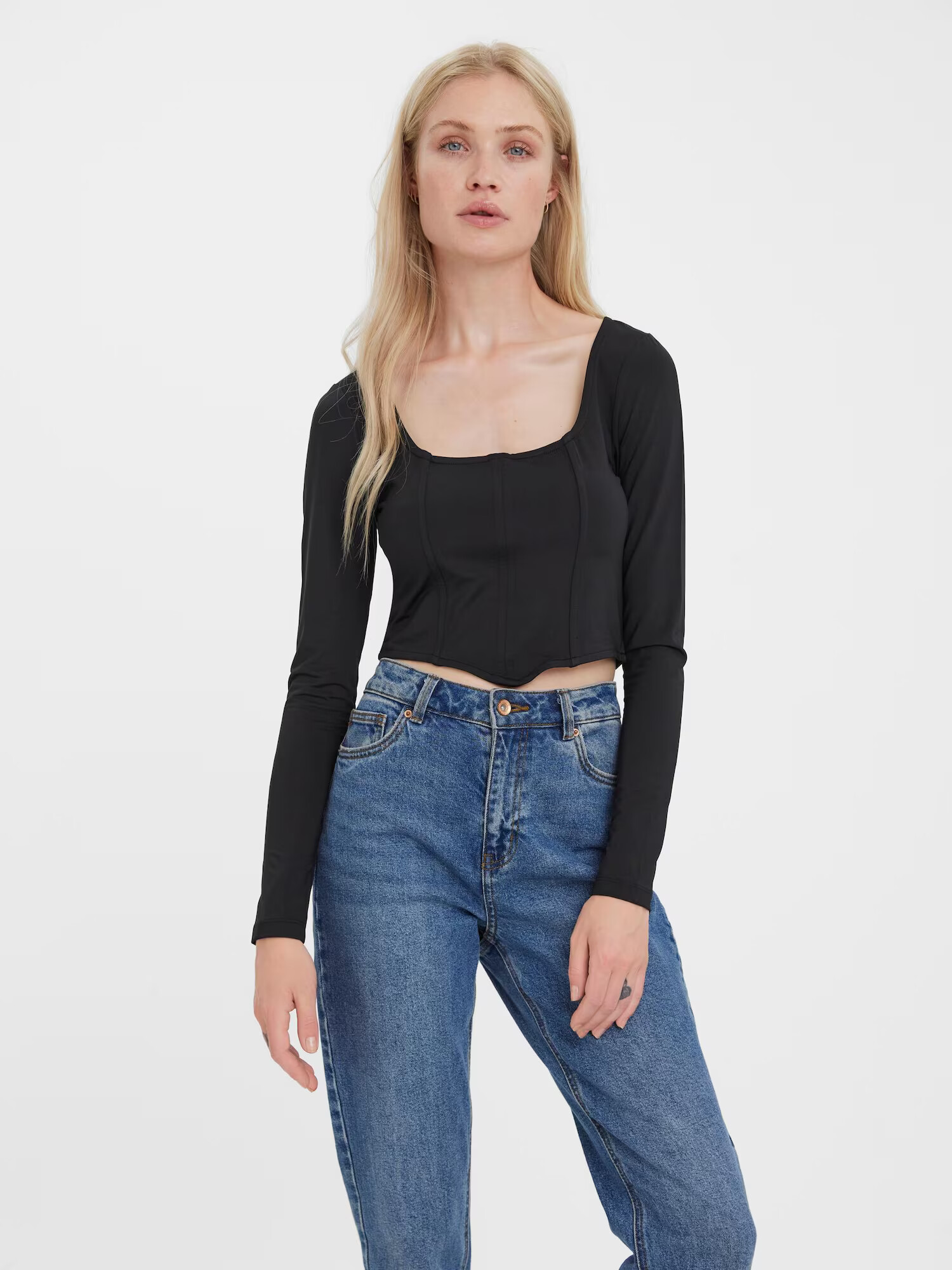 VERO MODA Tricou 'Vega' negru - Pled.ro