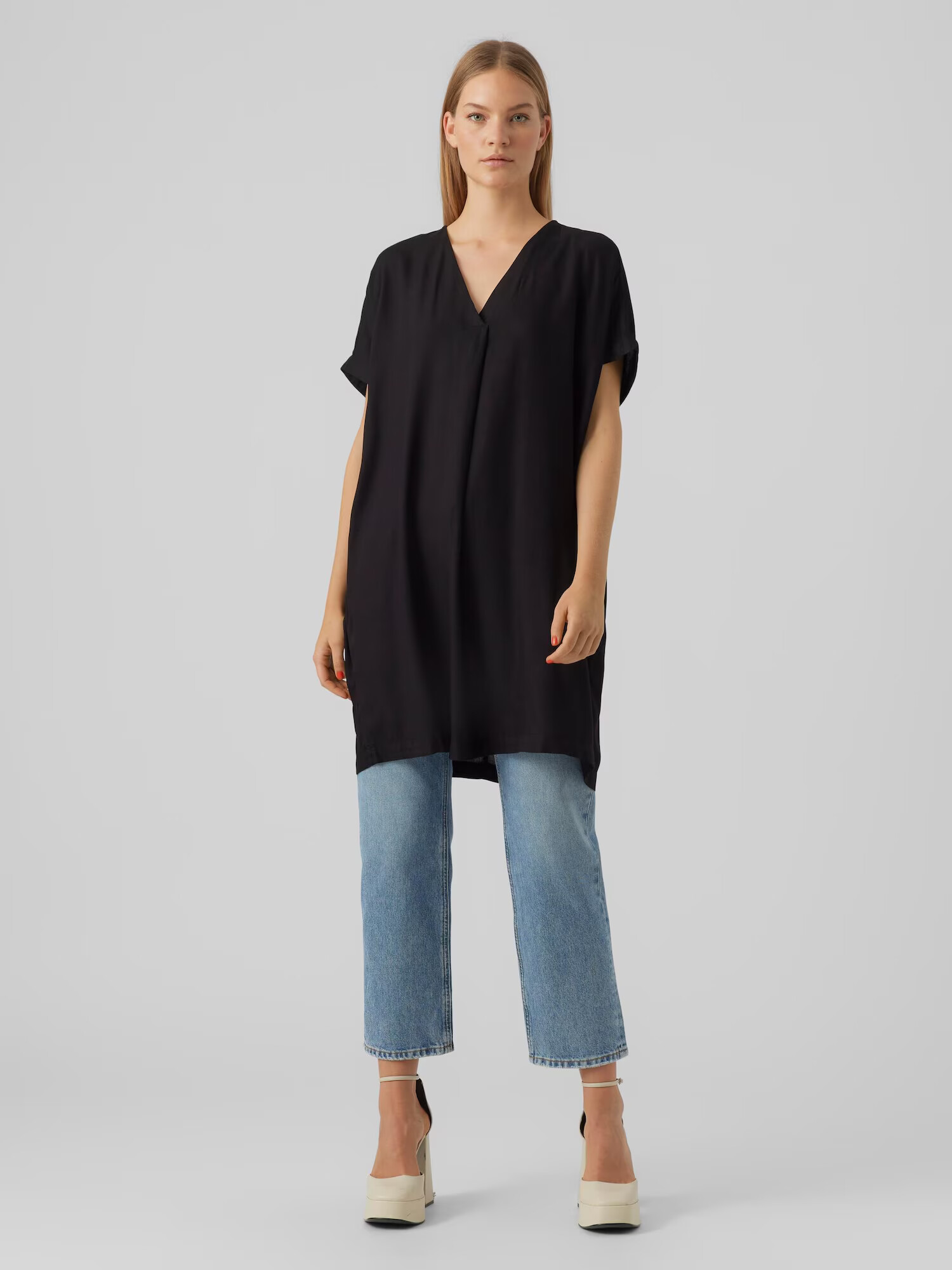 VERO MODA Tunica 'BEAUTY' negru - Pled.ro