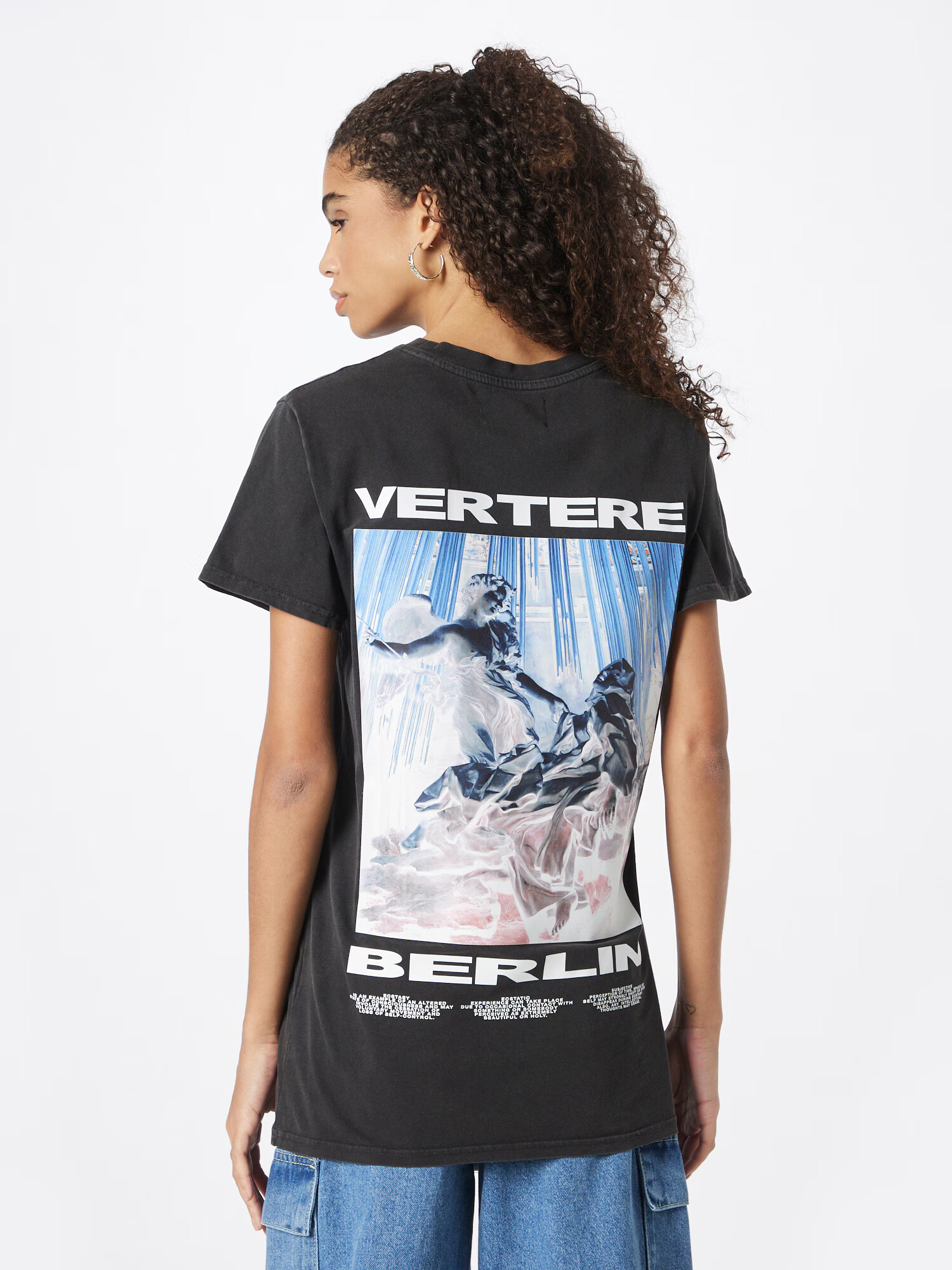 Vertere Berlin Tricou 'ECSTASY' azur / roz pal / negru / alb - Pled.ro