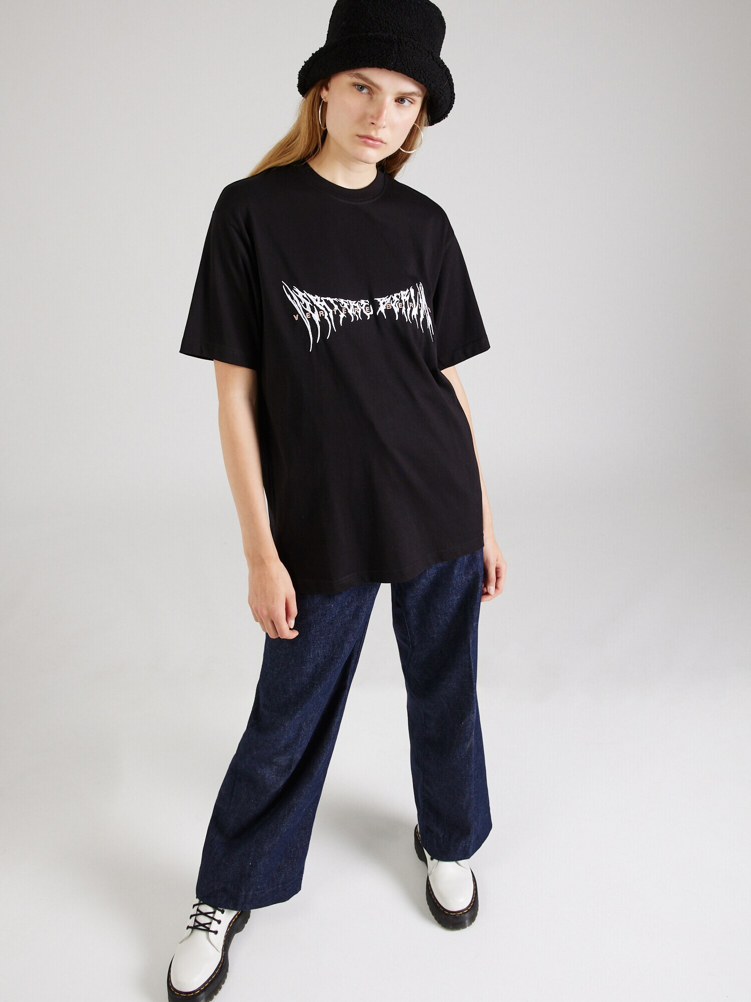 Vertere Berlin Tricou 'FOG' bej / negru / alb - Pled.ro