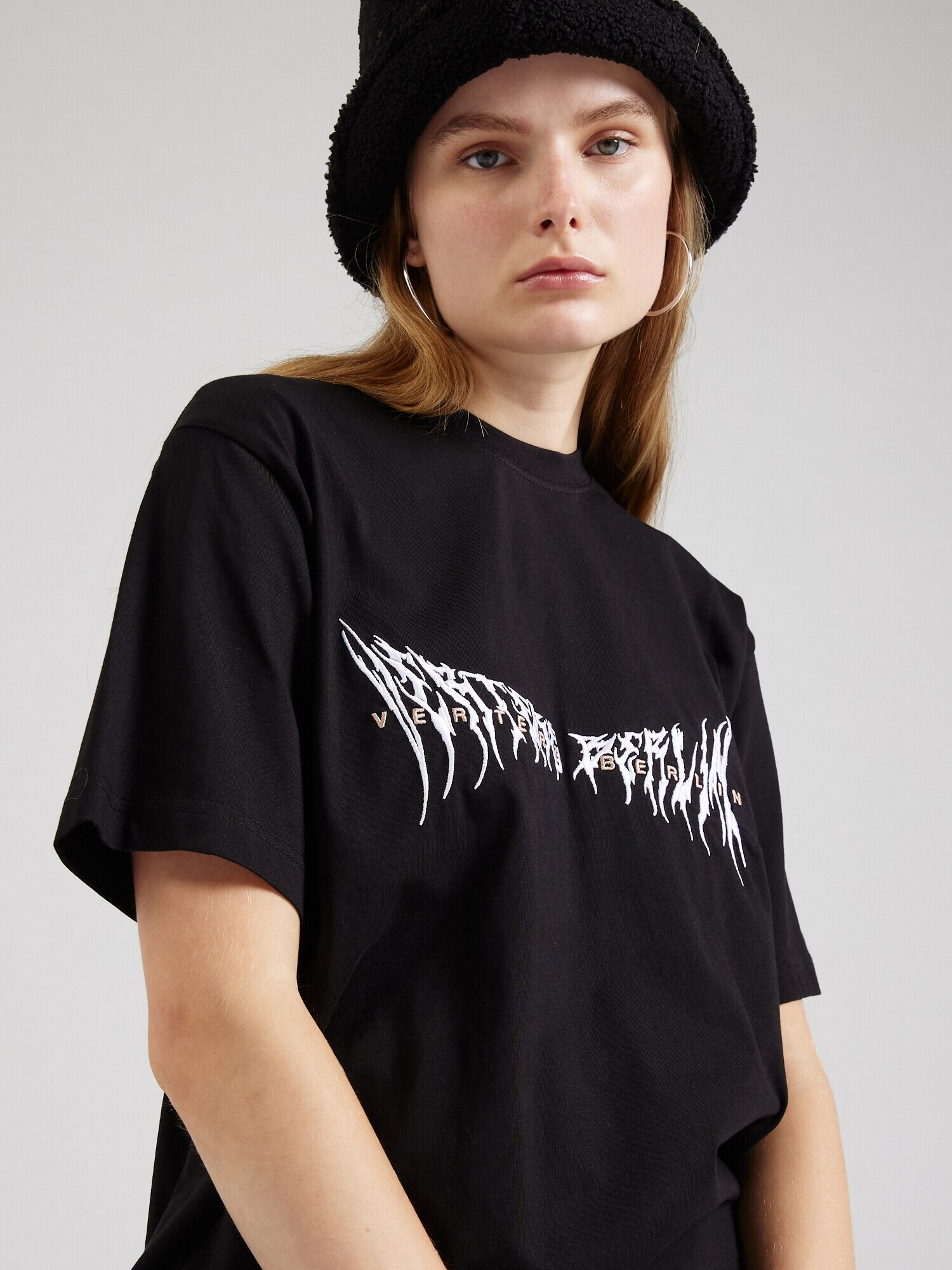 Vertere Berlin Tricou 'FOG' bej / negru / alb - Pled.ro