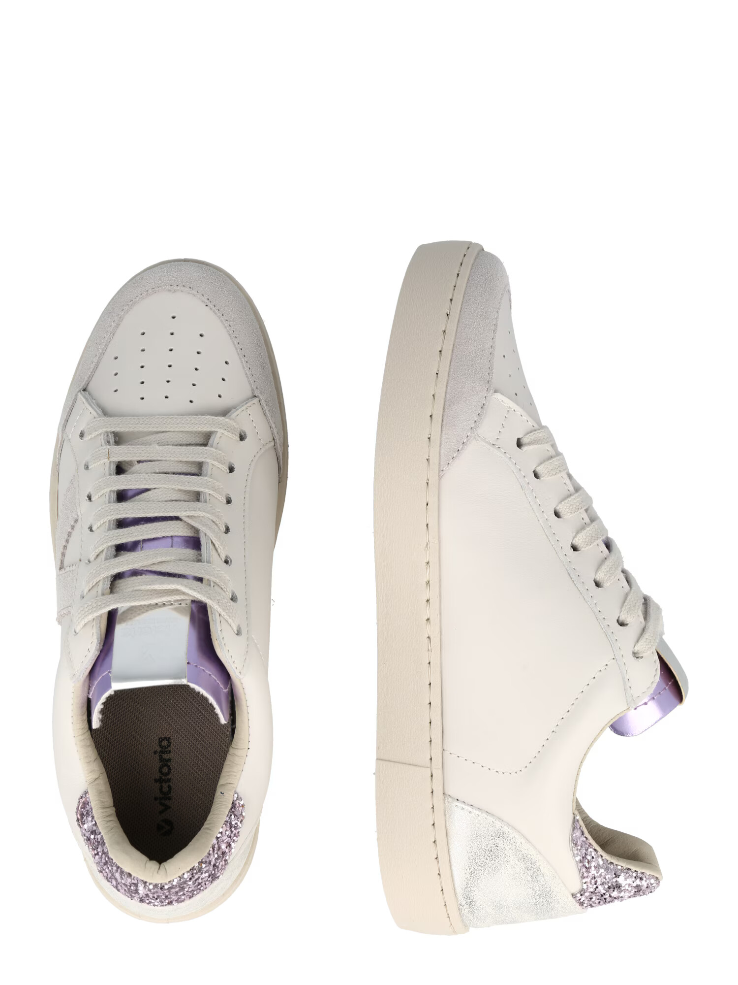 VICTORIA Sneaker low 'BERLIN' bej / bej deschis / lila - Pled.ro