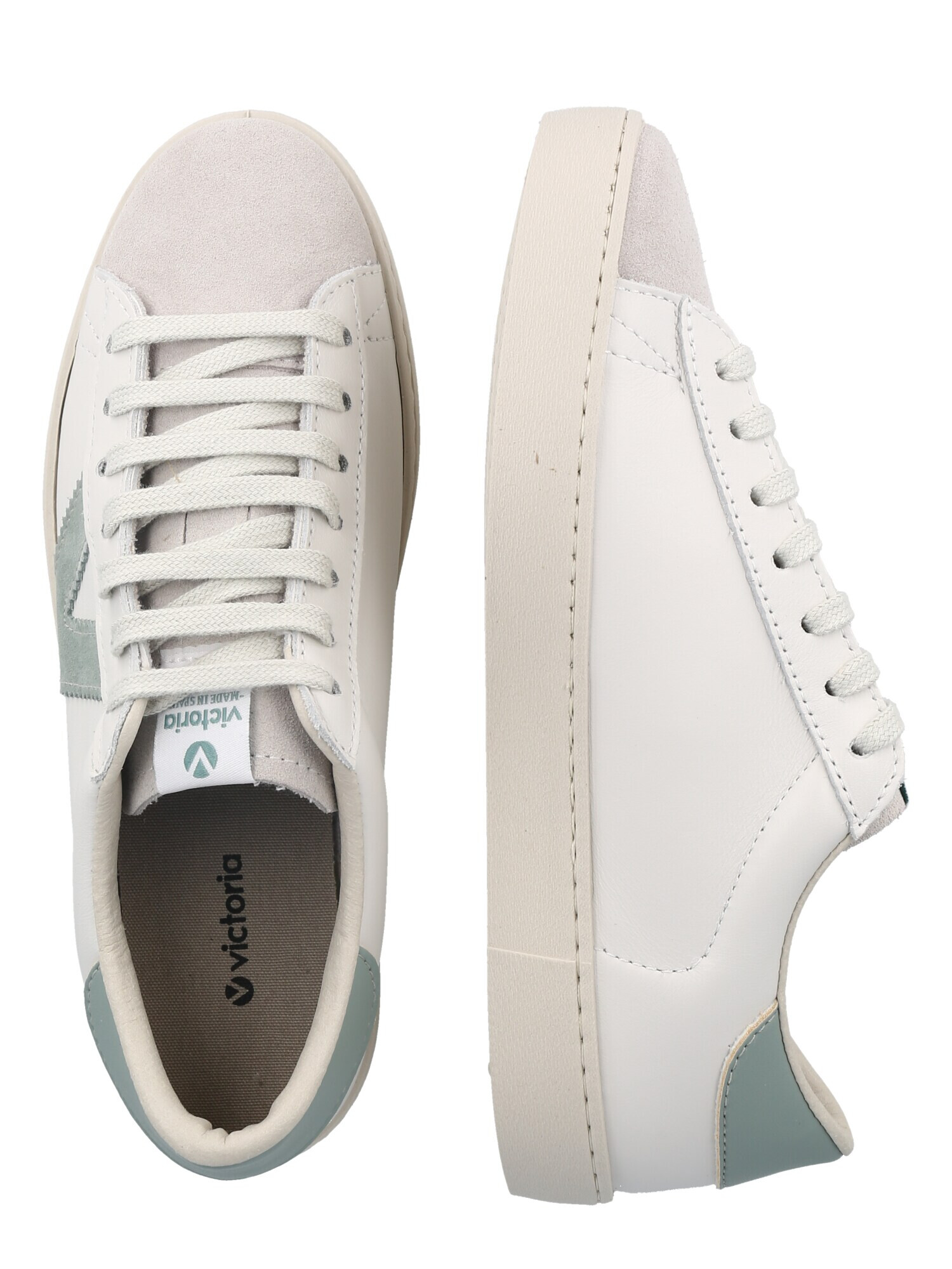 VICTORIA Sneaker low 'Berlin' bej / verde mentă / alb - Pled.ro