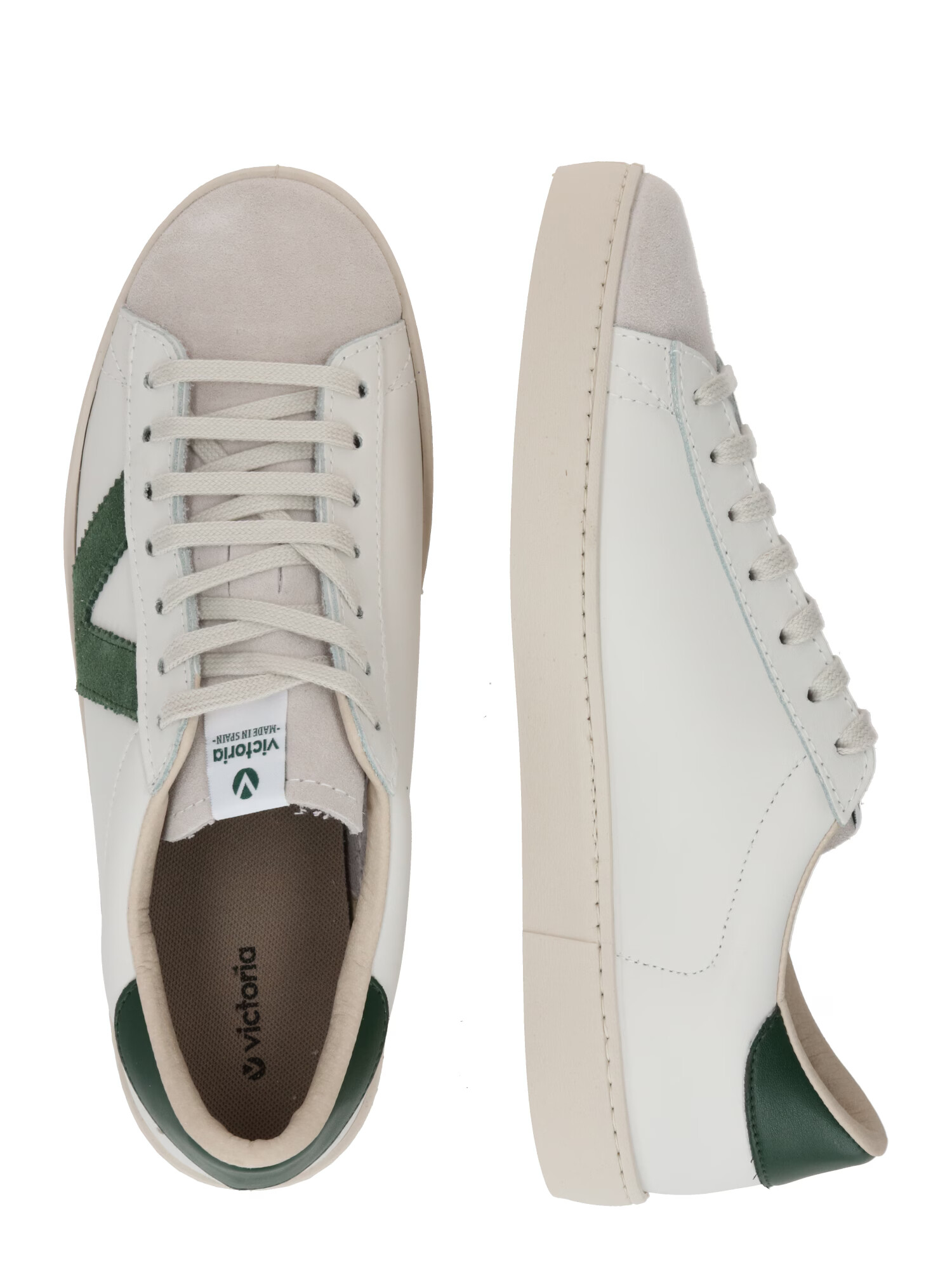 VICTORIA Sneaker low 'BERLIN' verde iarbă / alb - Pled.ro