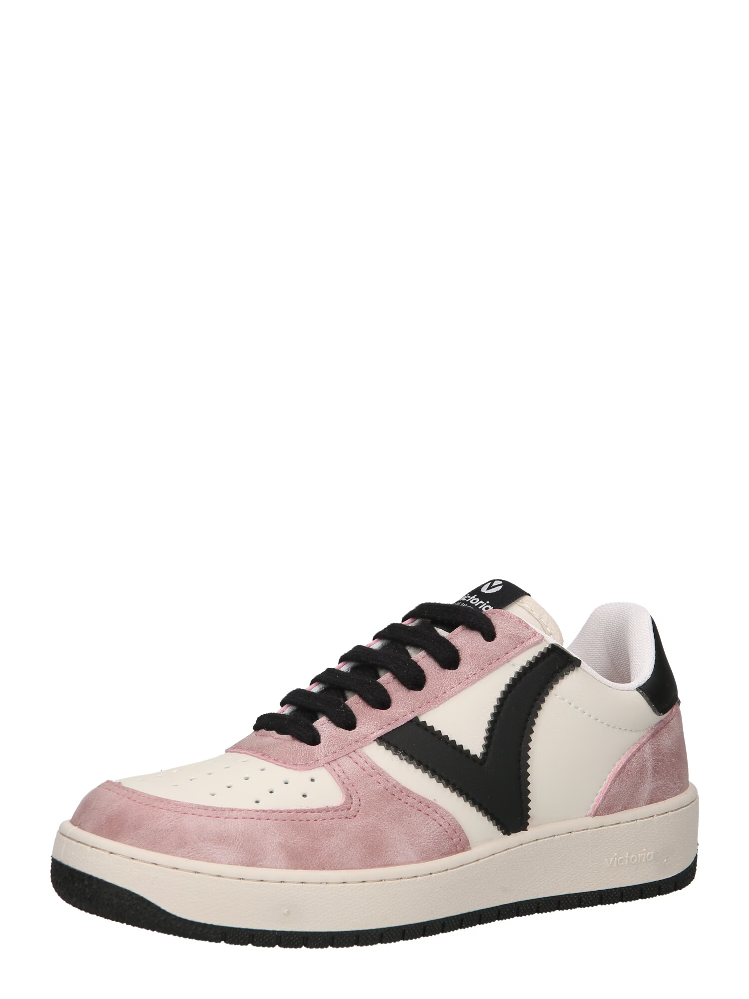 VICTORIA Sneaker low 'MADRID' crem / roz pal / negru - Pled.ro