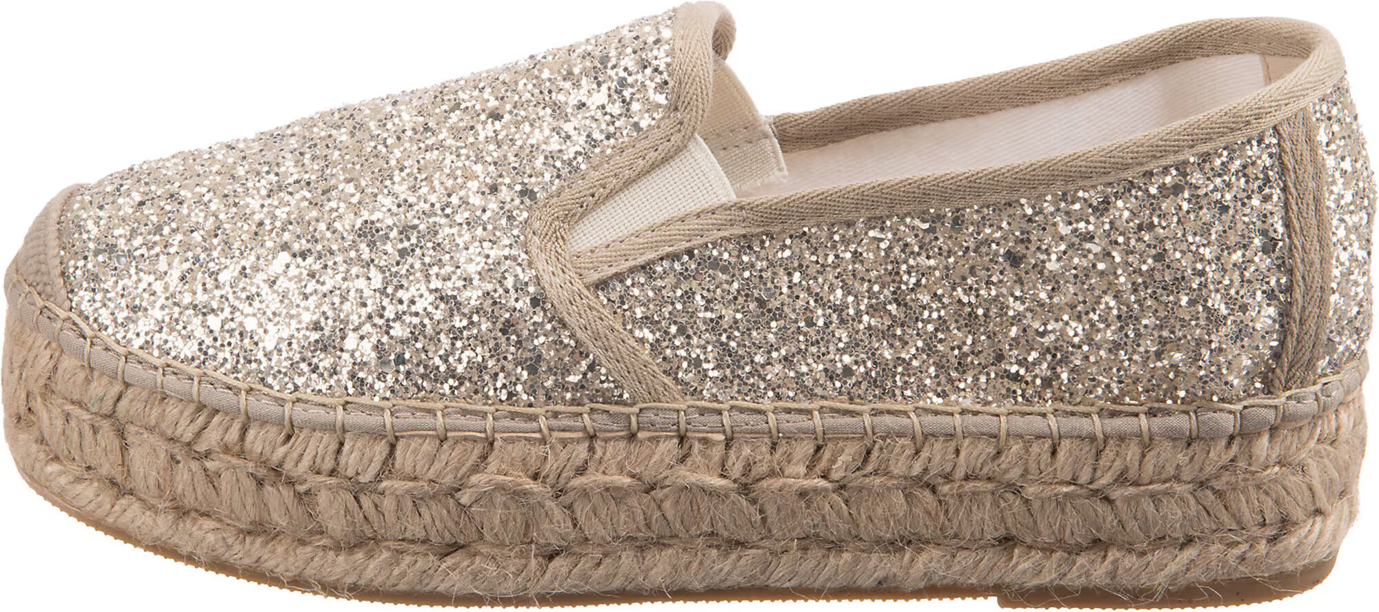 Vidorreta Espadrile brocart / auriu - Pled.ro