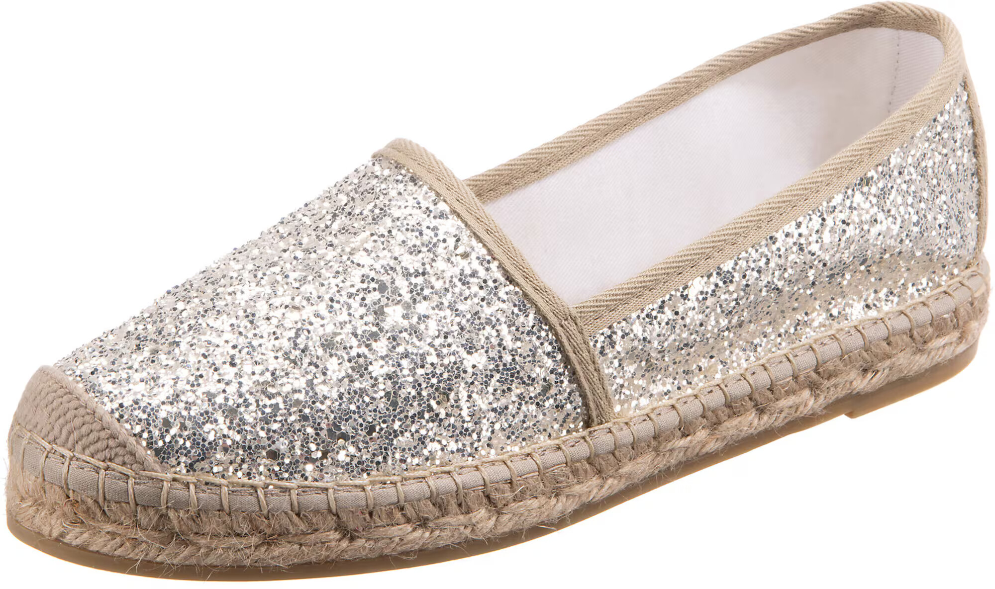 Vidorreta Espadrile 'Pitiusa' auriu / gri taupe / argintiu - Pled.ro