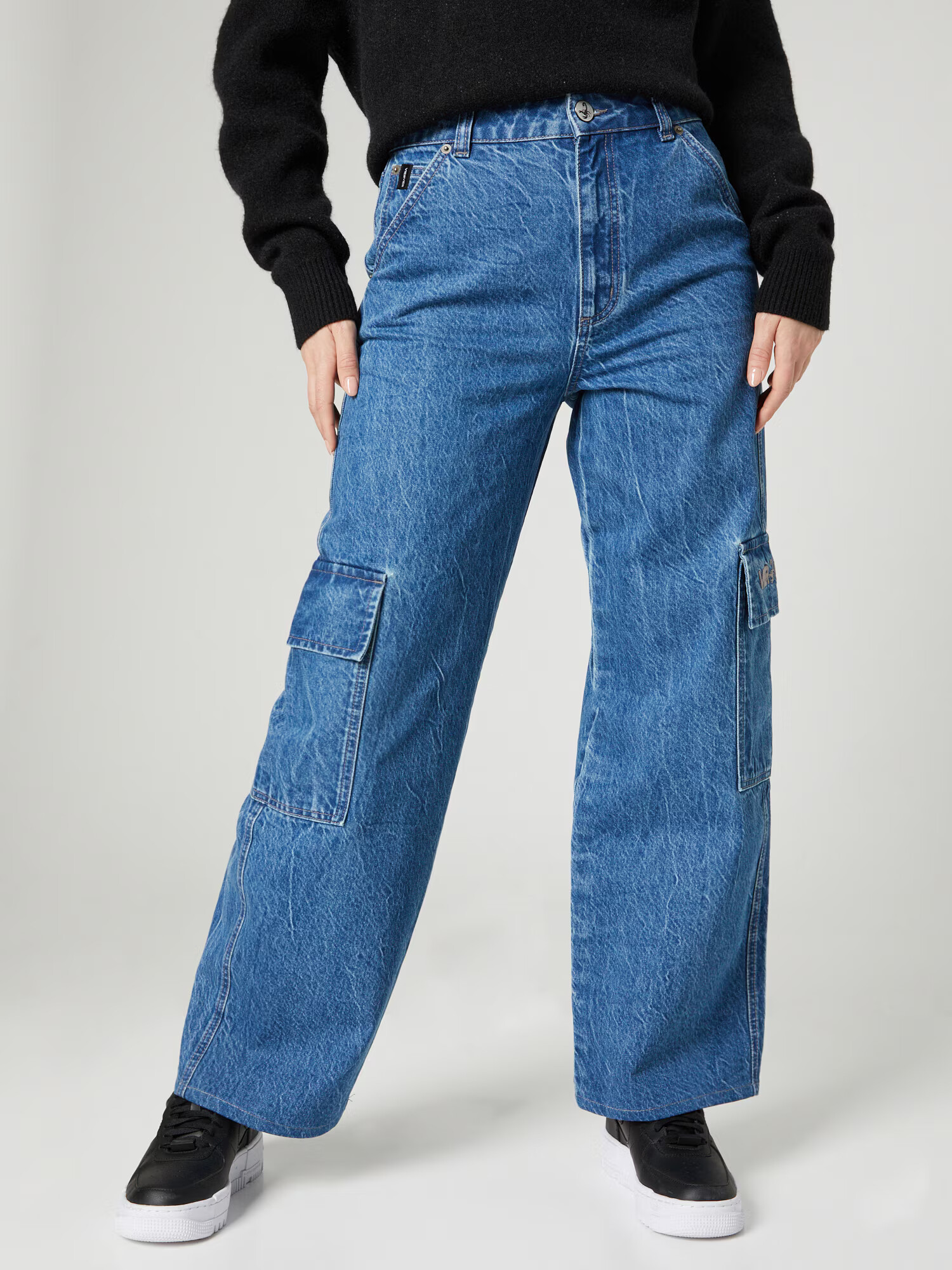 VIERVIER Jeans 'Bianca' albastru denim - Pled.ro