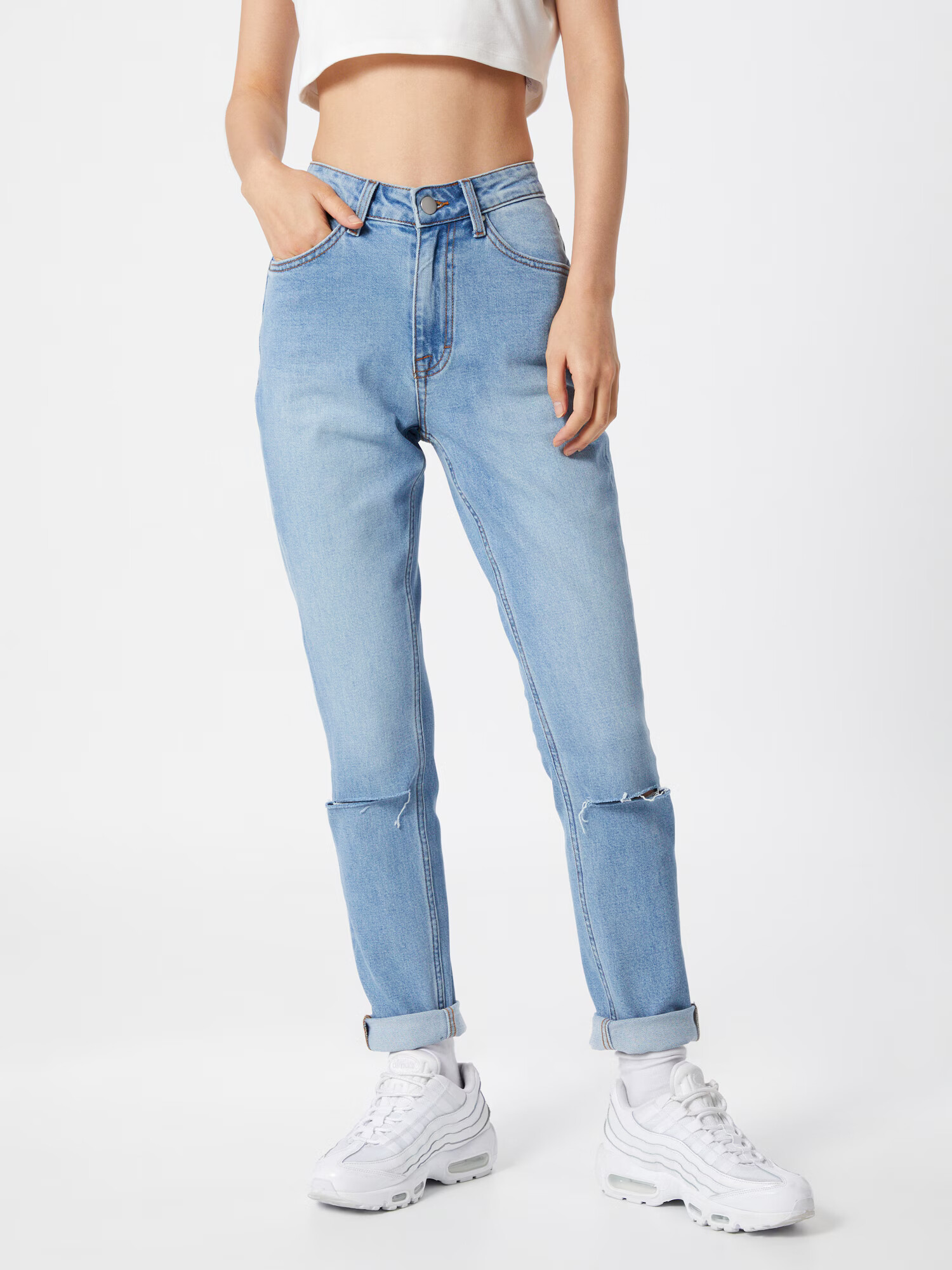 VIERVIER Jeans 'Isabell' albastru denim - Pled.ro