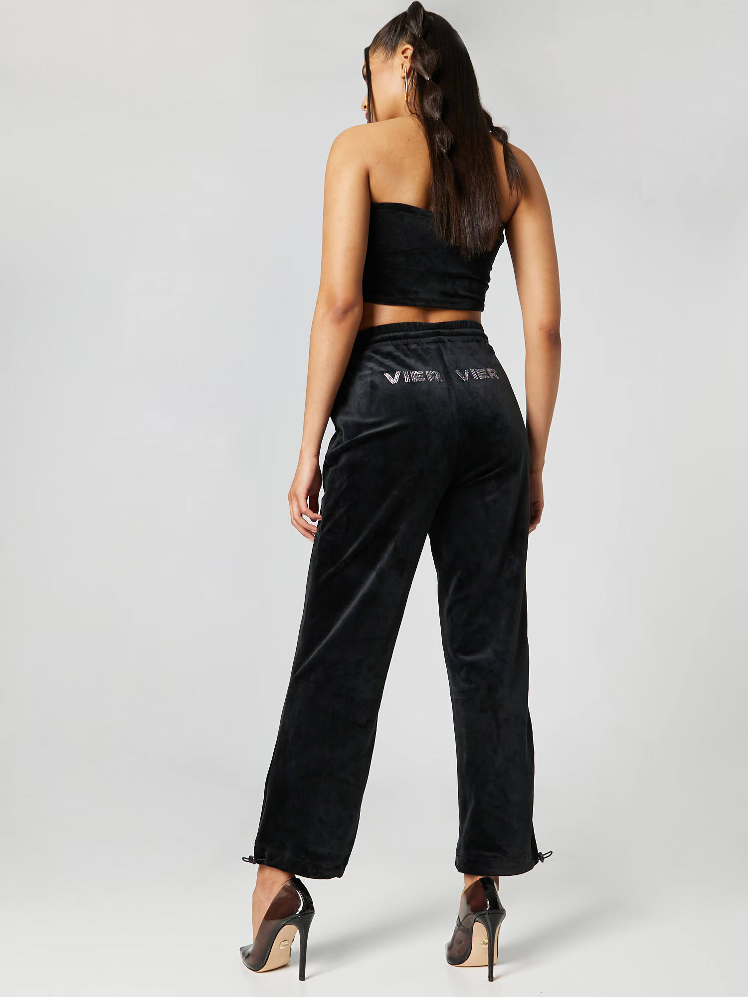 VIERVIER Pantaloni 'Aimee' negru - Pled.ro