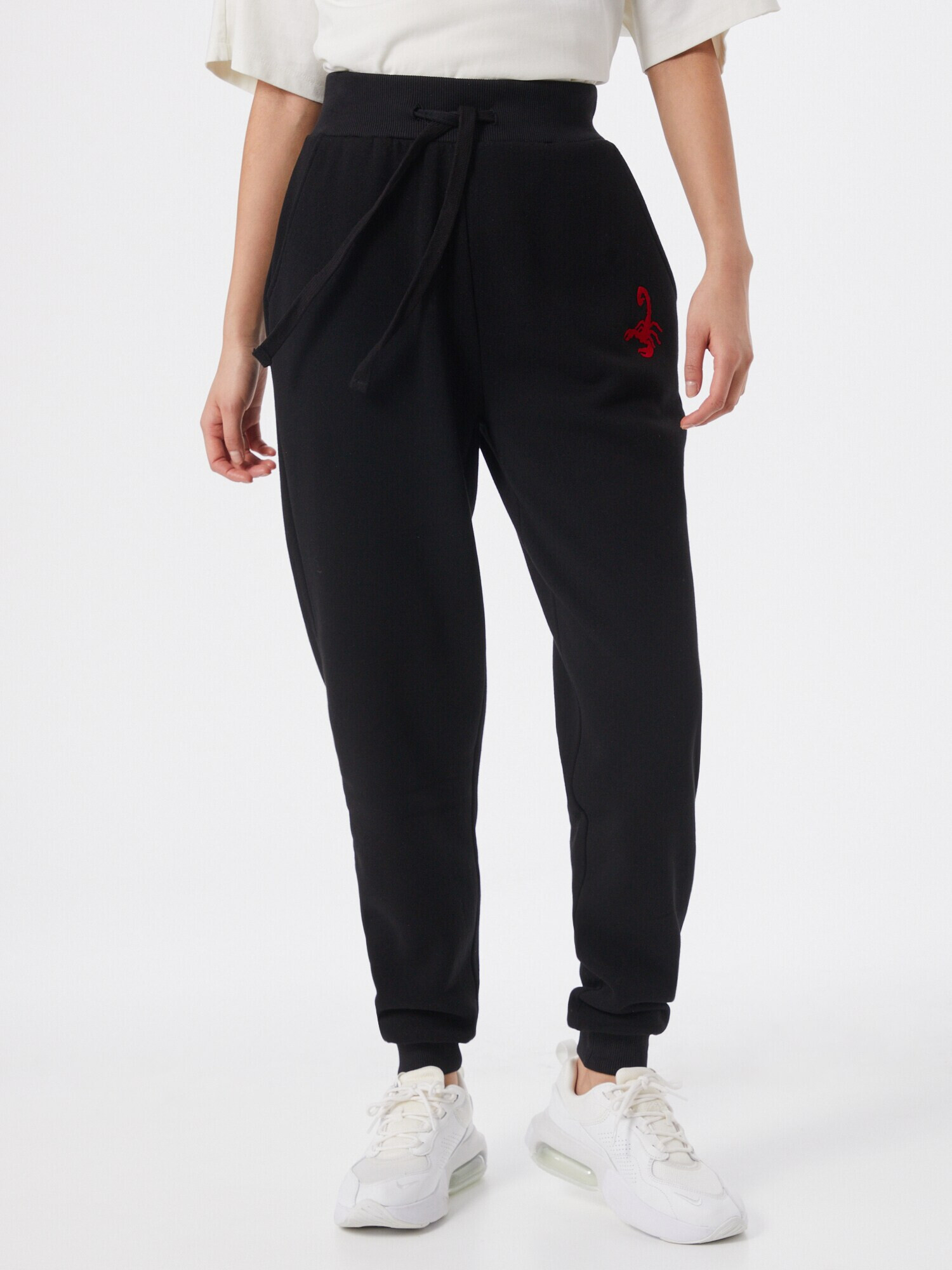 VIERVIER Pantaloni 'Kaja' negru - Pled.ro