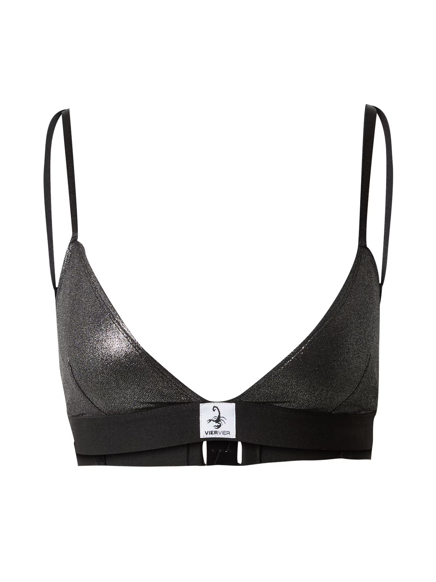 VIERVIER Sutien 'Yasmina' negru / argintiu / alb - Pled.ro