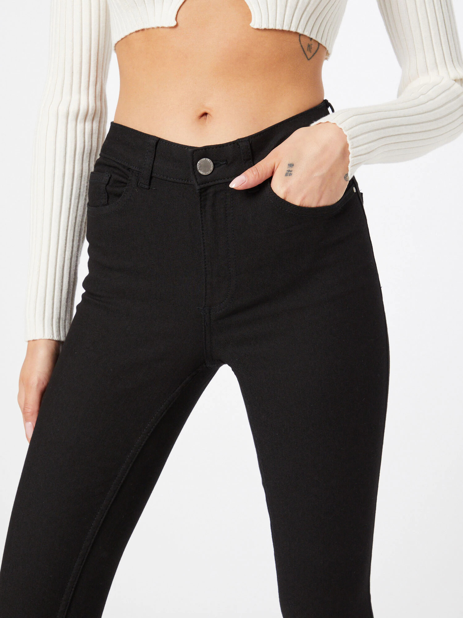 VILA Jeans 'SKINNIE BET' negru denim - Pled.ro