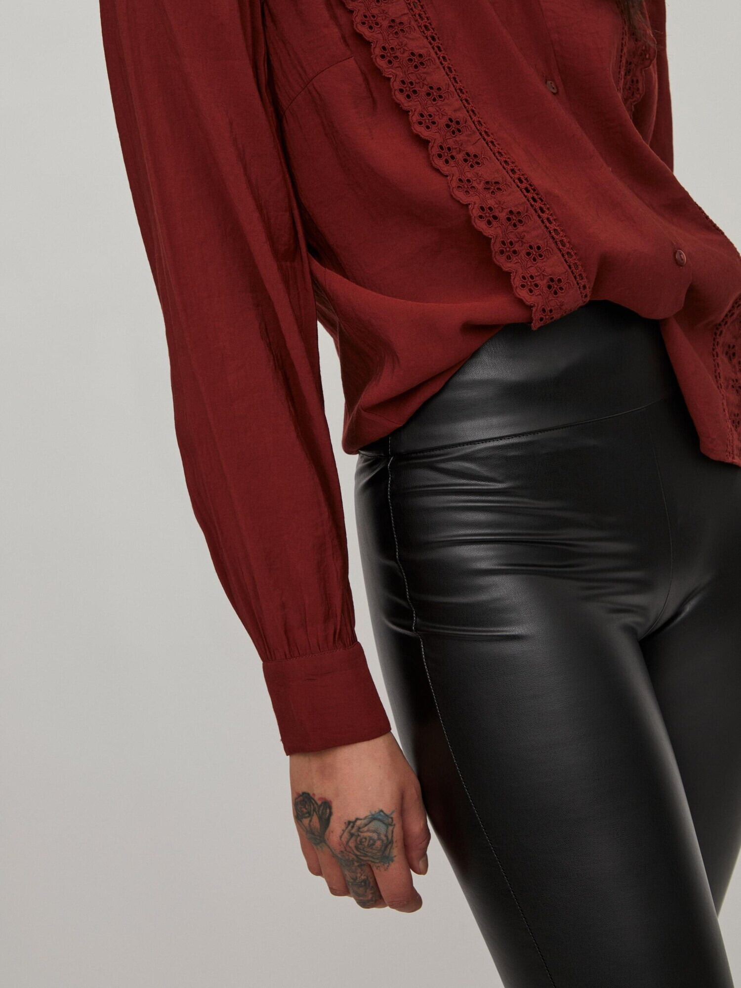 VILA Leggings 'Barb' negru - Pled.ro