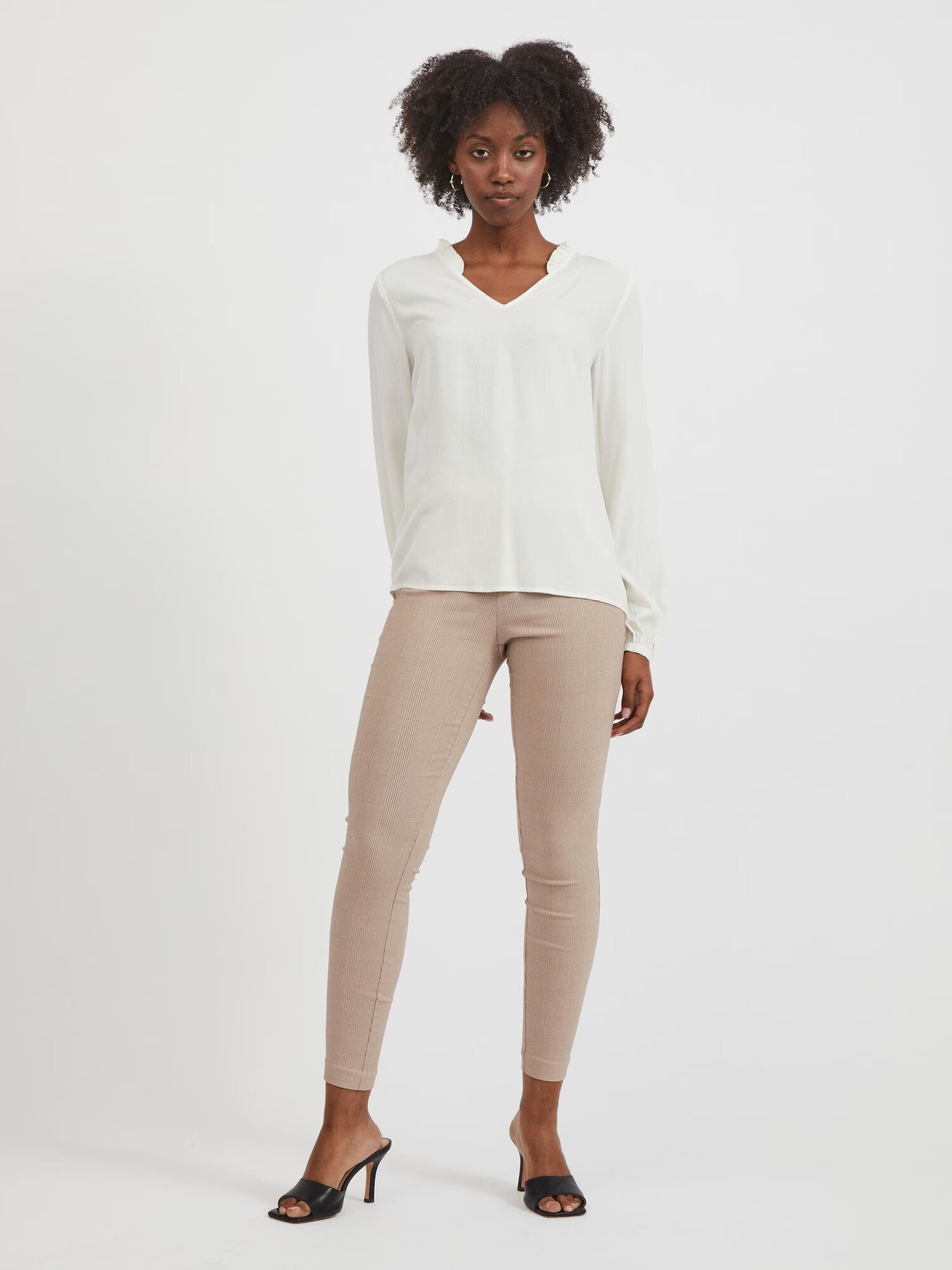 VILA Leggings 'Laura Lou' maro cappuccino - Pled.ro