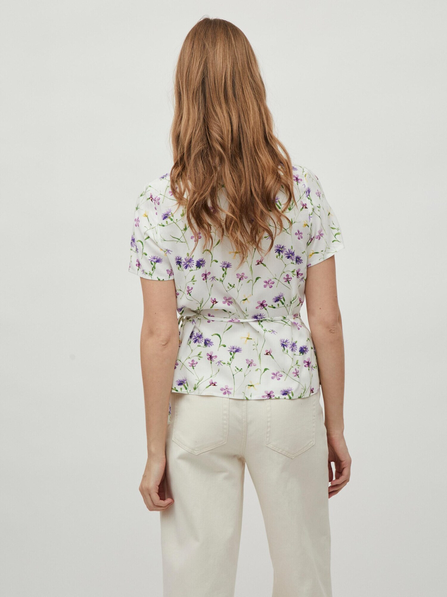 Vila Petite Tricou 'Holly' galben / verde kiwi / lila / alb - Pled.ro