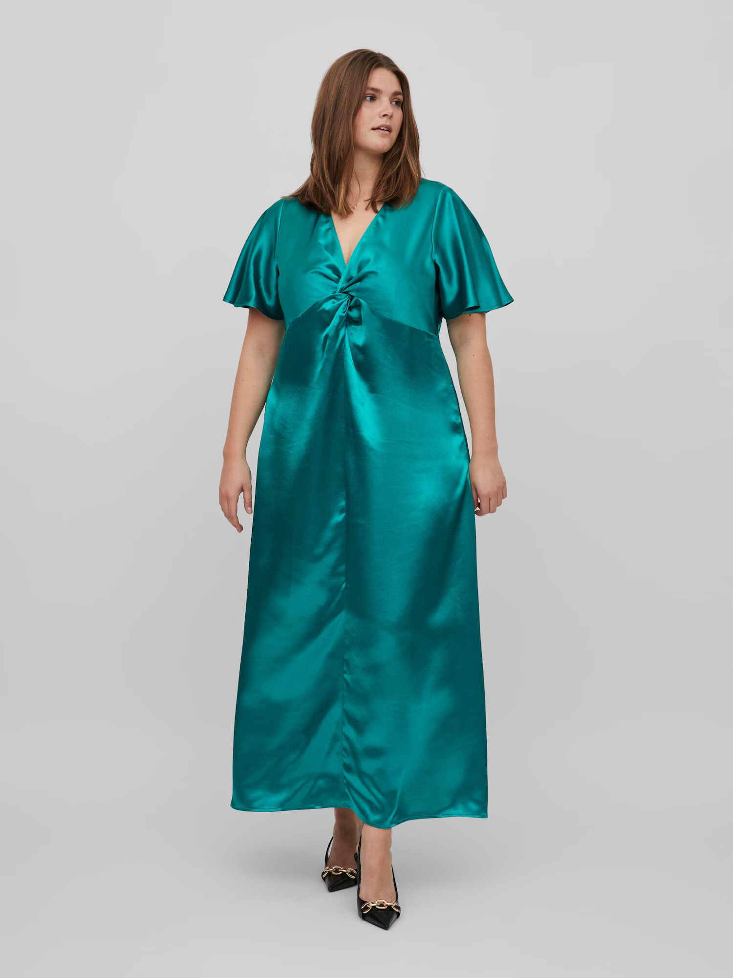 Vila Curve Rochie de seară 'Sittas' verde jad - Pled.ro