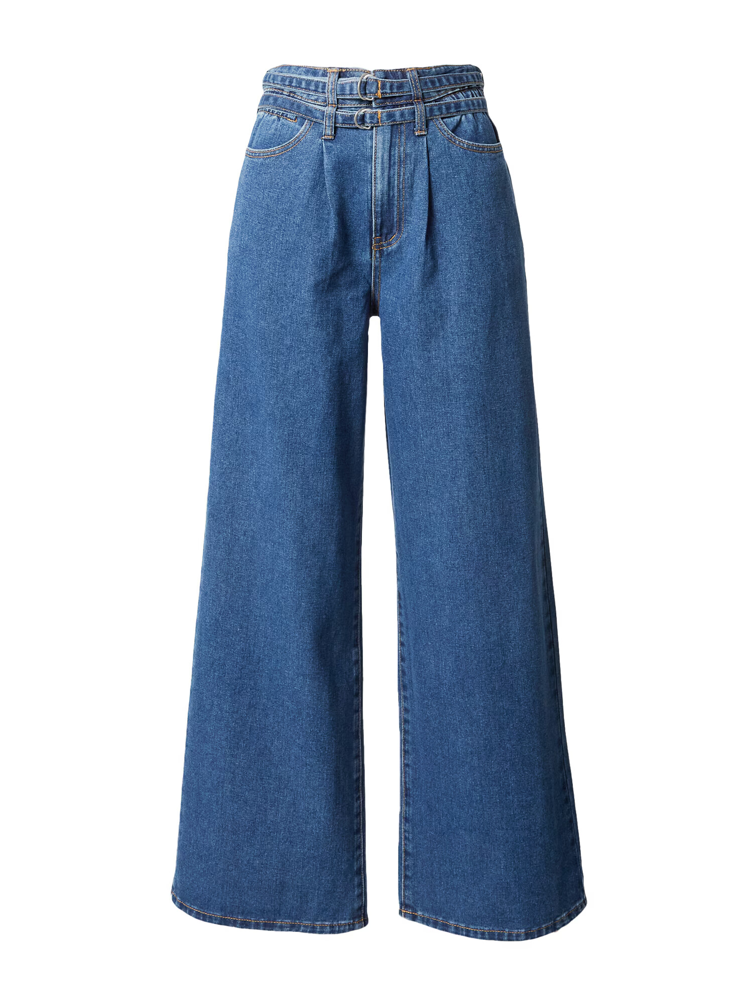 VILA ROUGE Pantaloni cu cute 'SPACE' albastru denim - Pled.ro