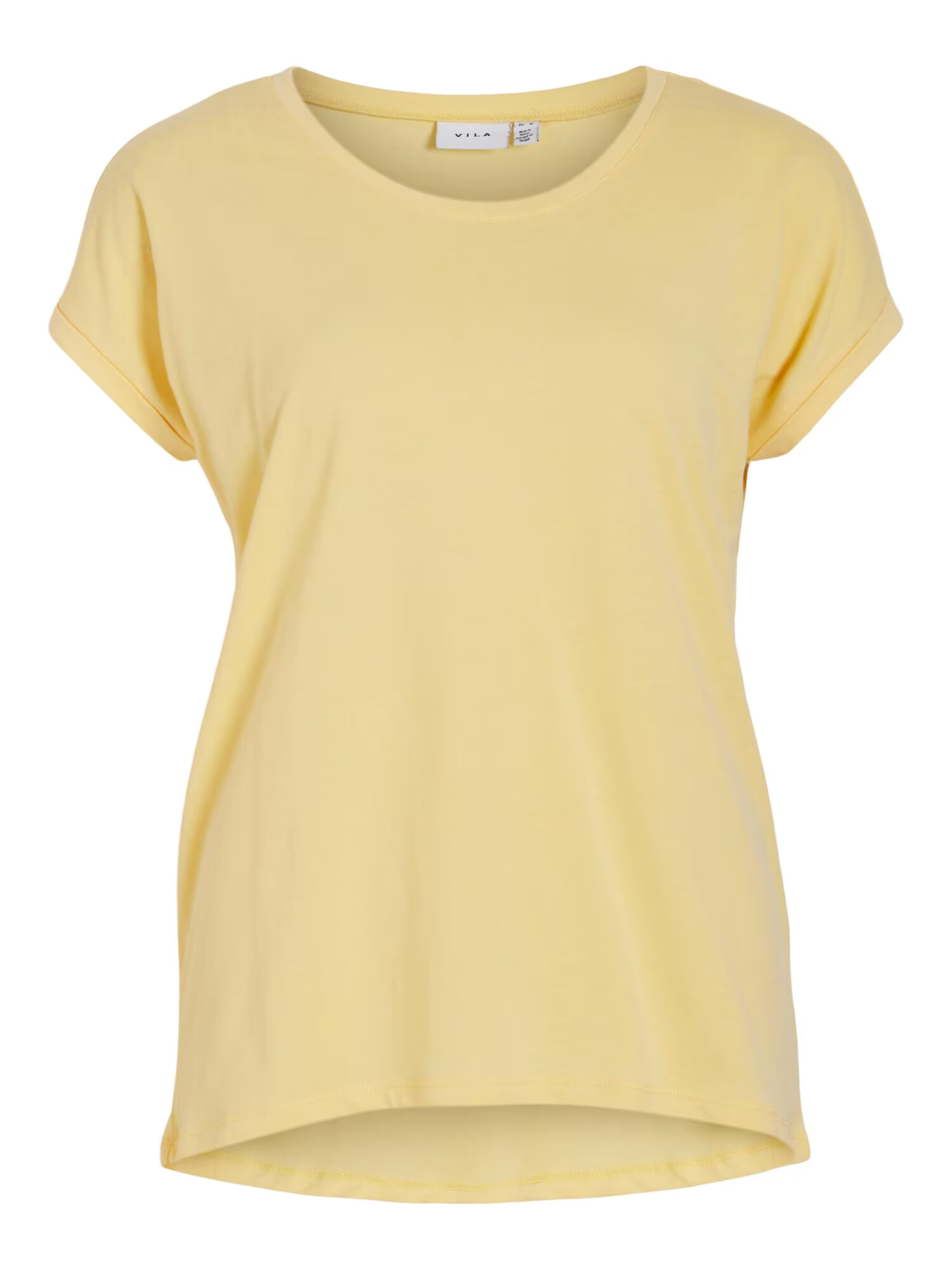 VILA Tricou 'Dreamers' galben pastel - Pled.ro