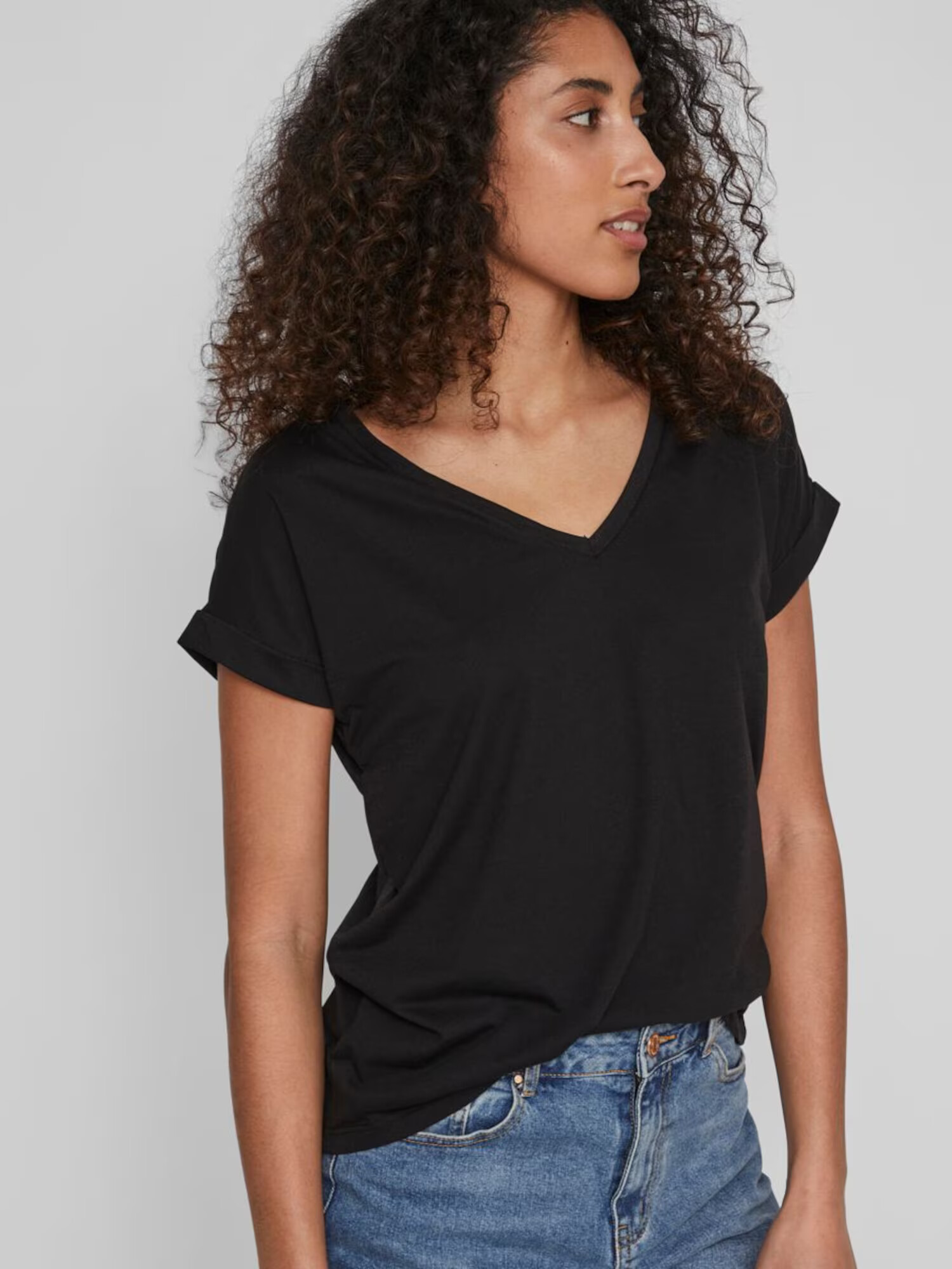 VILA Tricou 'DREAMERS' negru - Pled.ro