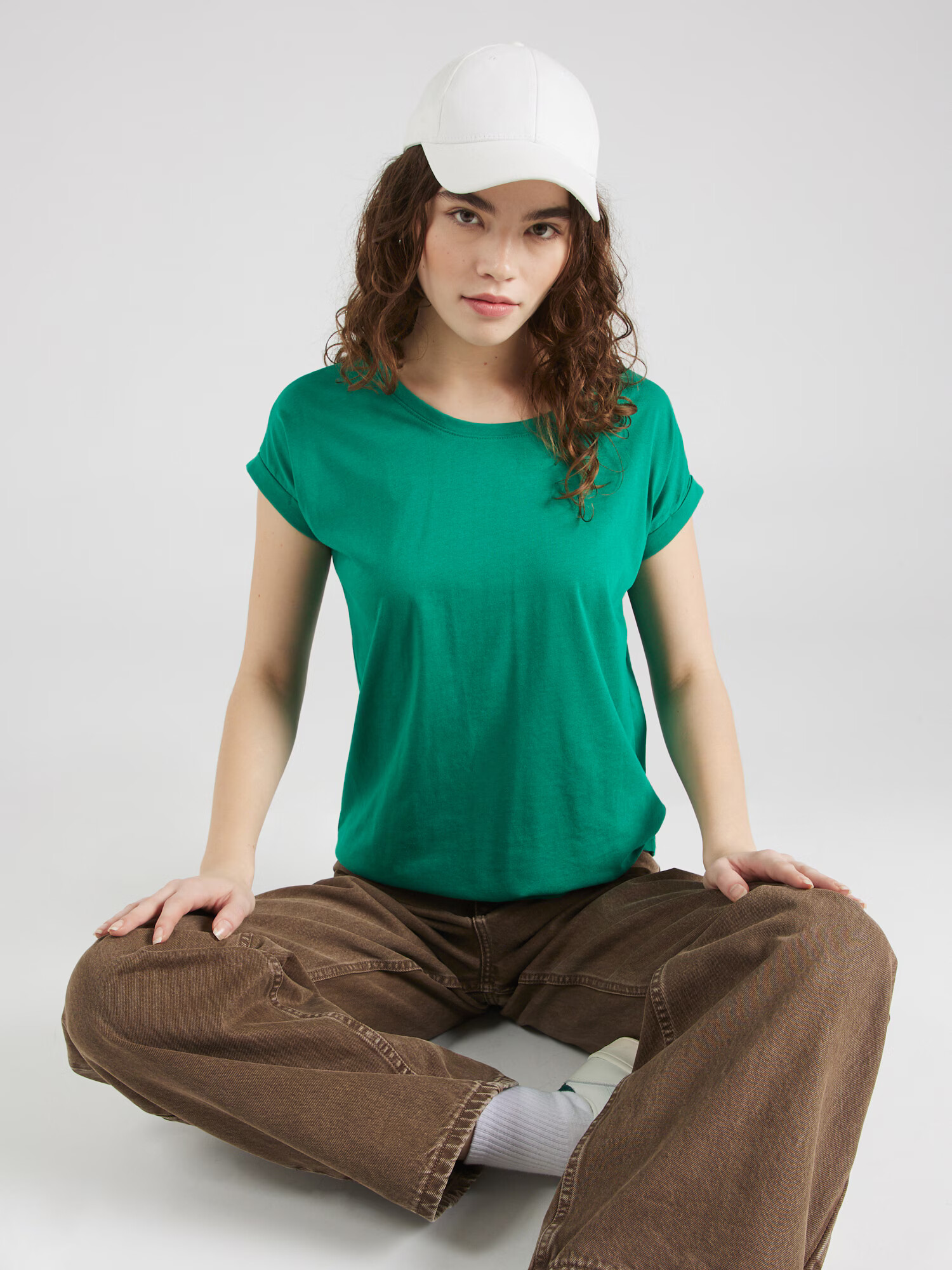 VILA Tricou 'DREAMERS' verde smarald - Pled.ro