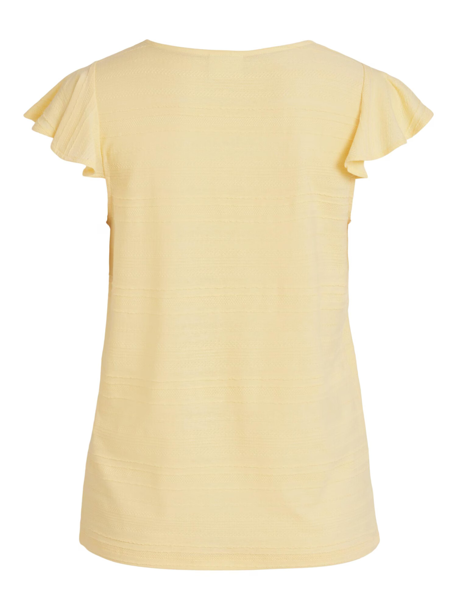 VILA Tricou galben pastel - Pled.ro