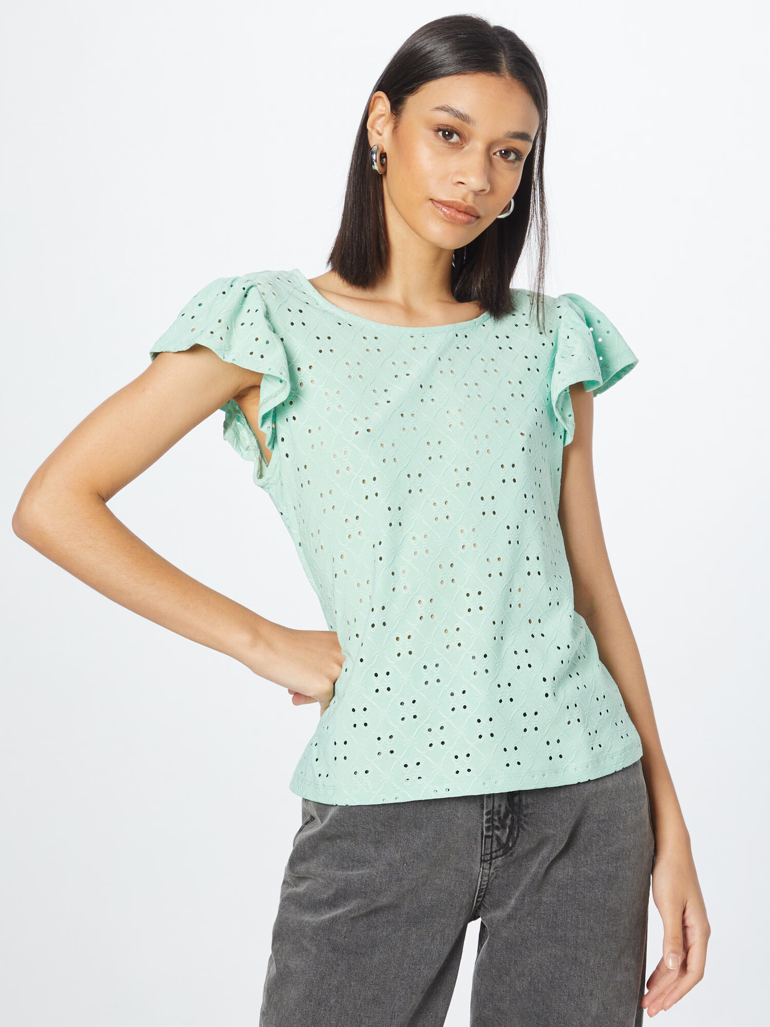 VILA Tricou 'Kawa' verde jad - Pled.ro