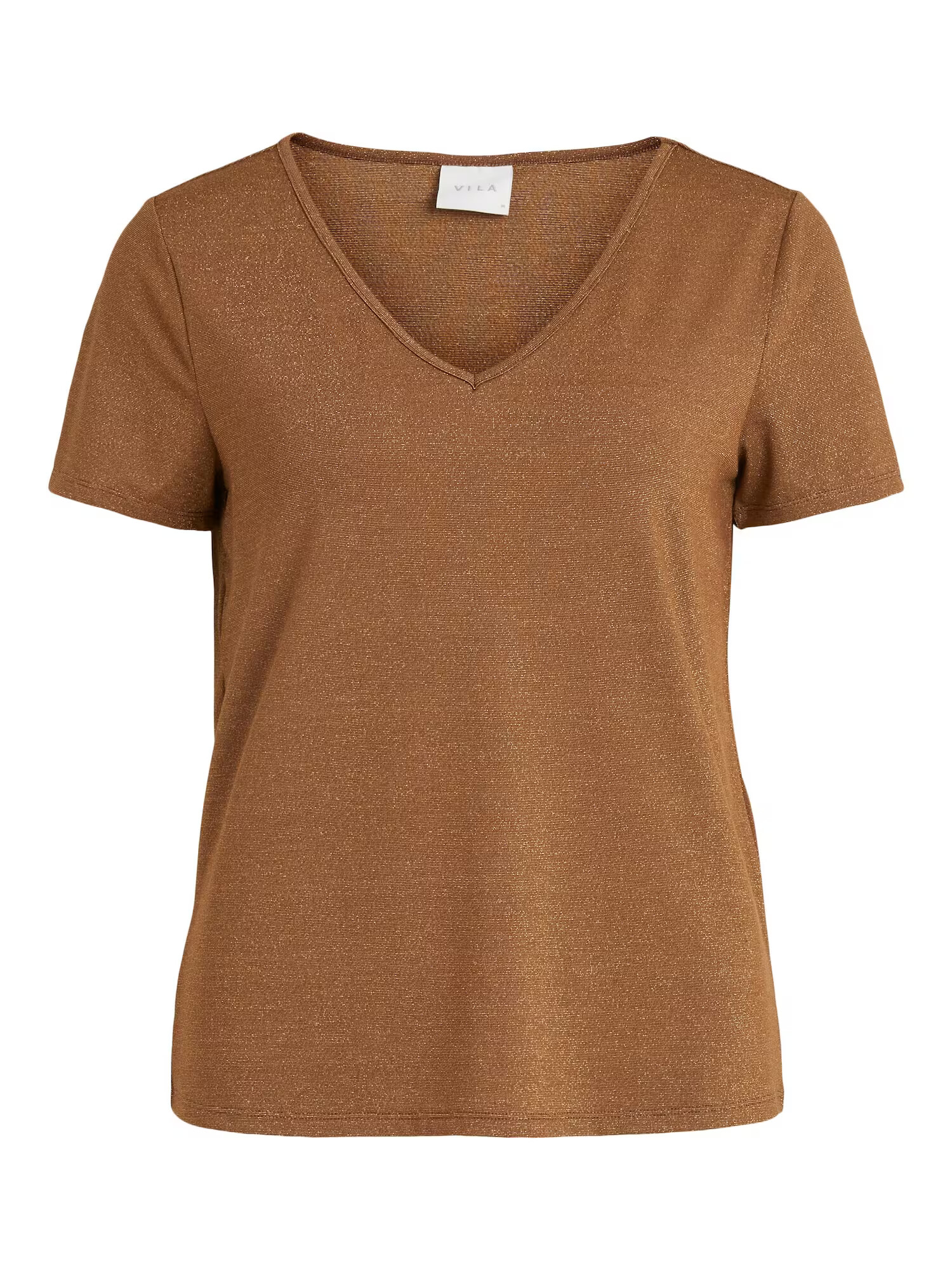 VILA Tricou 'Luxi' maro / maro caramel - Pled.ro