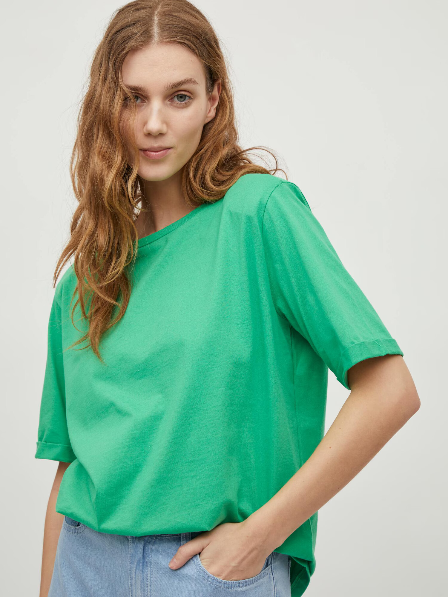 VILA Tricou 'Mattie' verde jad - Pled.ro