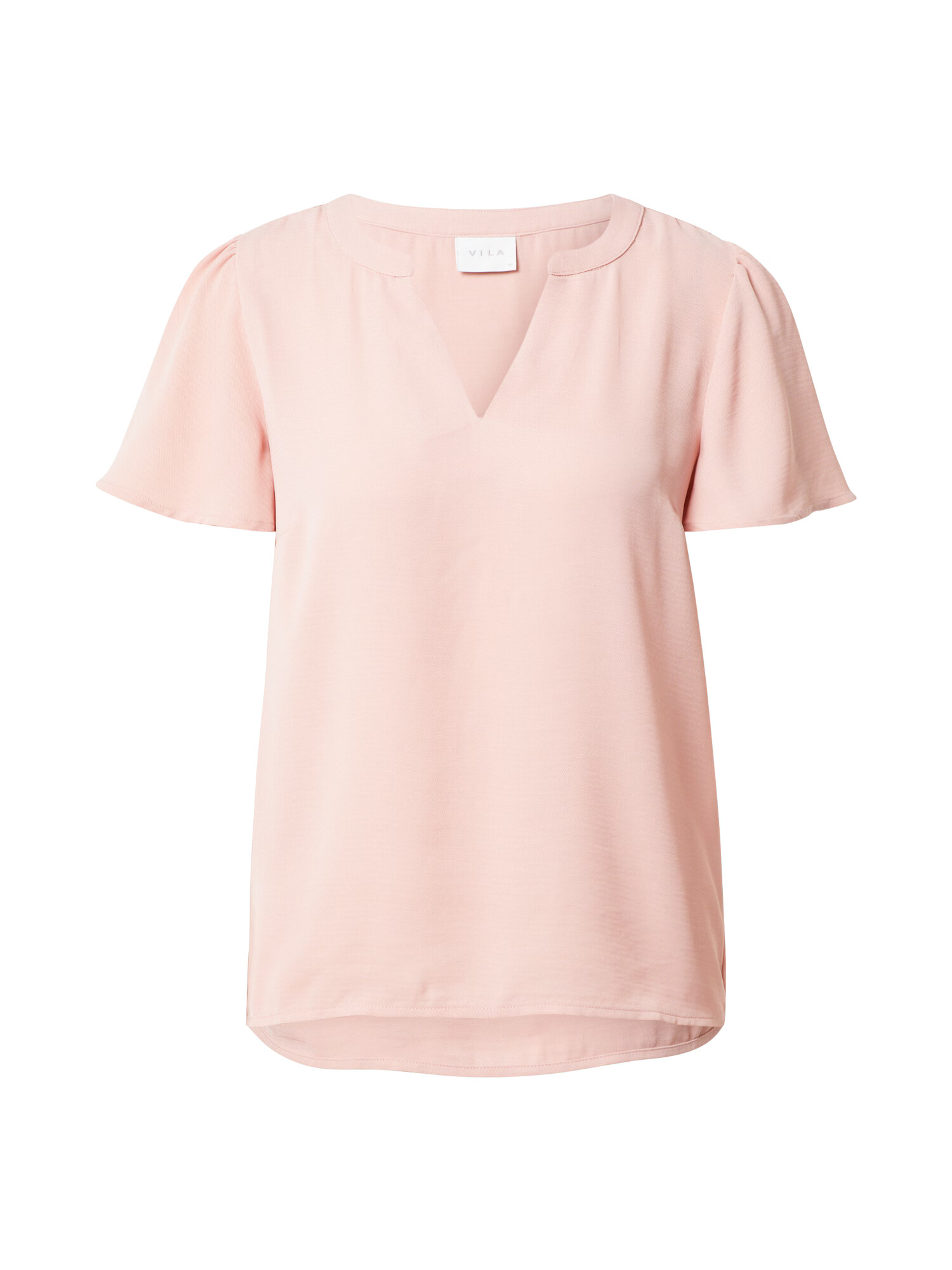 VILA Tricou roz pastel - Pled.ro