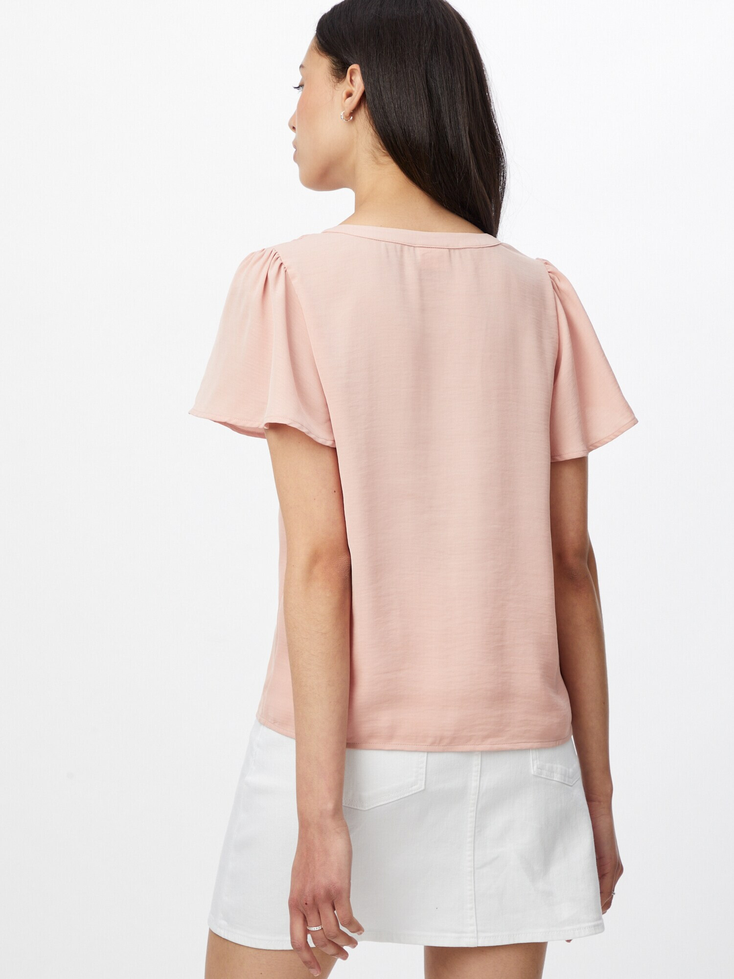 VILA Tricou roz pastel - Pled.ro