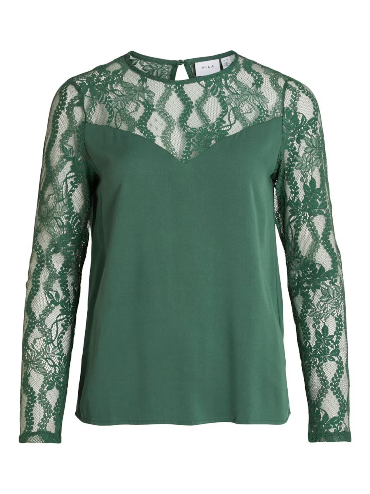 VILA Tricou verde smarald - Pled.ro