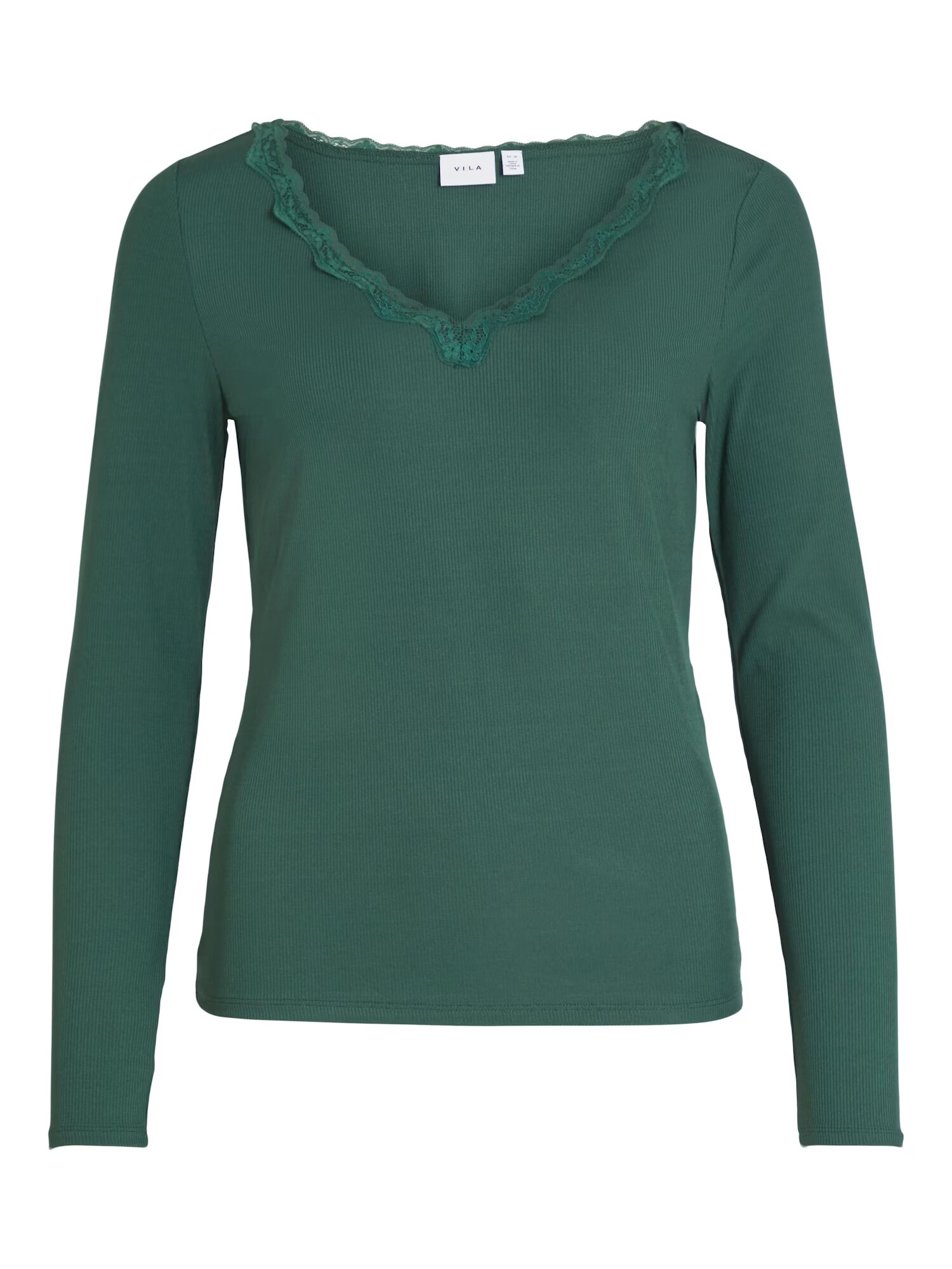 VILA Tricou 'ZETTY' verde petrol - Pled.ro