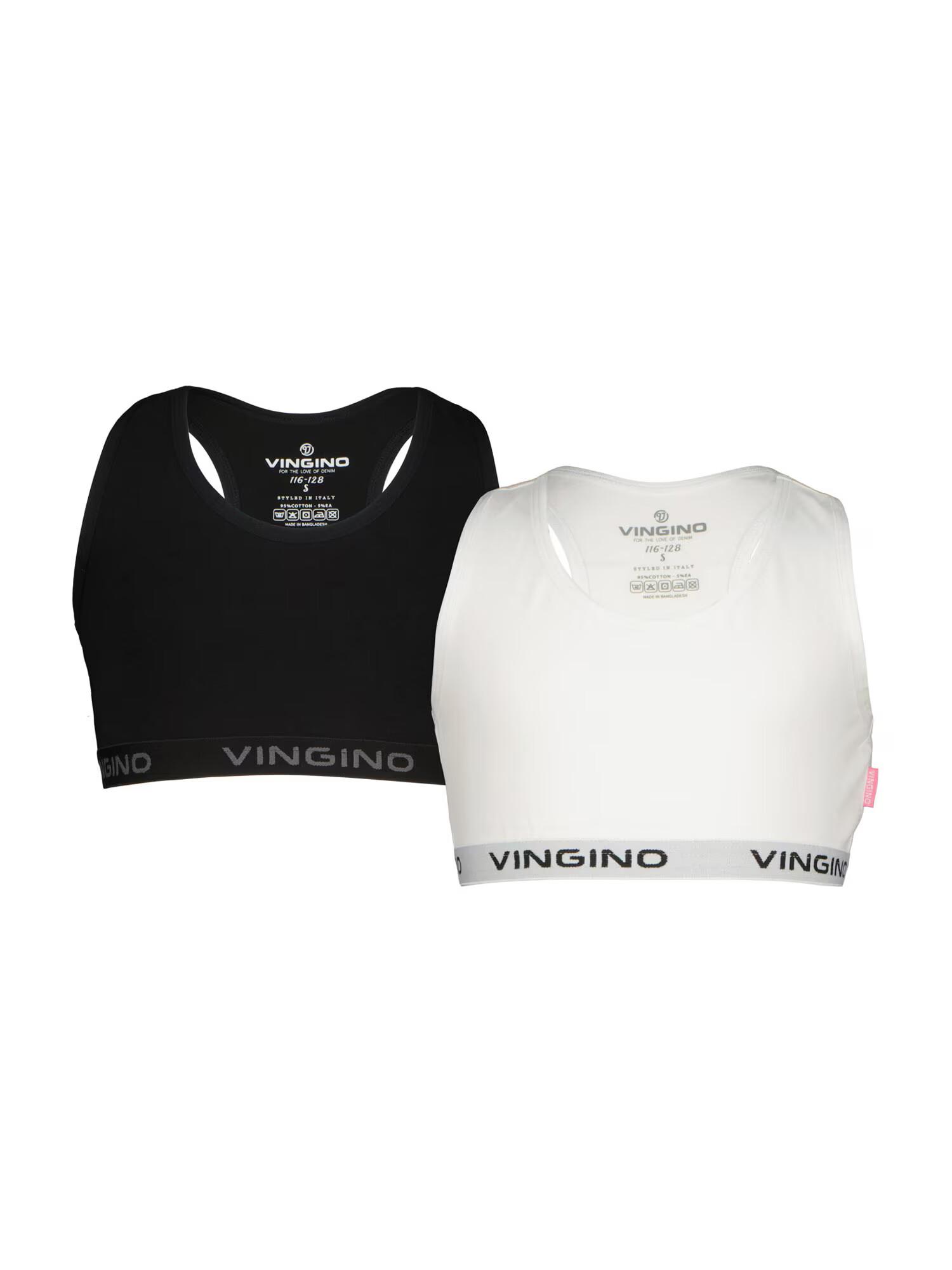 VINGINO Sutien negru / alb - Pled.ro