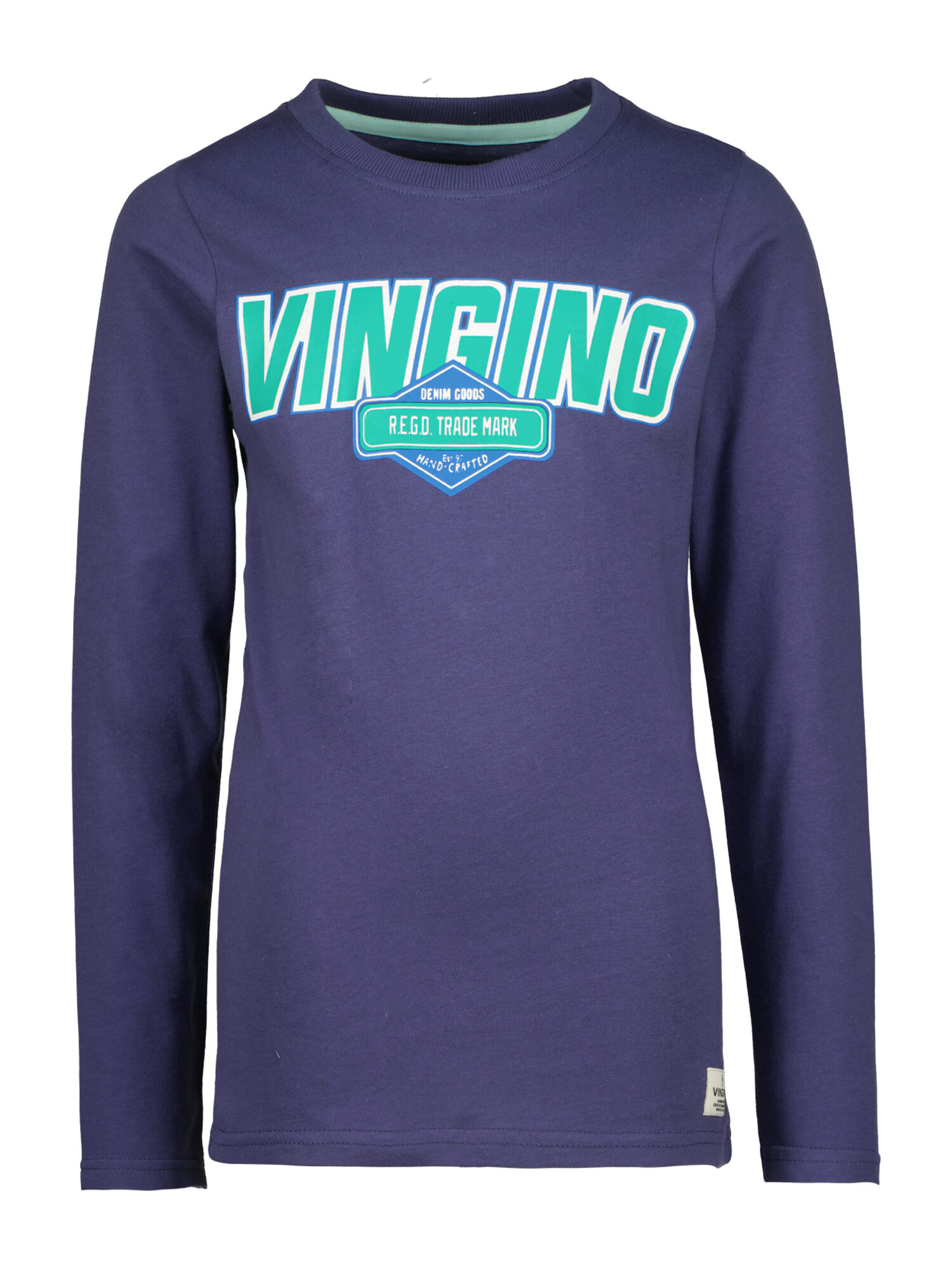 VINGINO Tricou 'Jaxson' albastru / verde jad / lila / alb - Pled.ro