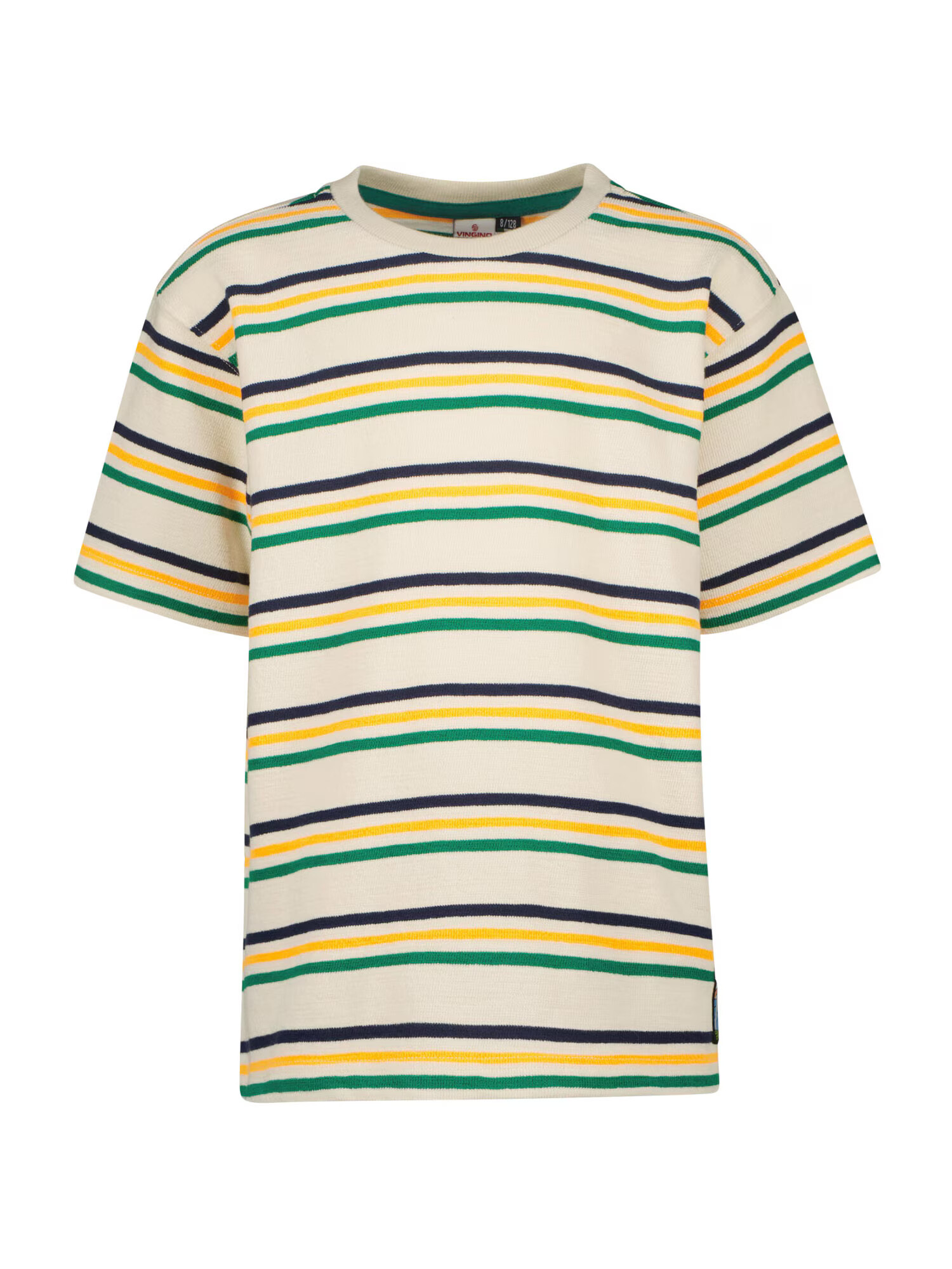 VINGINO Tricou 'JOPPE' crem / bleumarin / galben / verde - Pled.ro