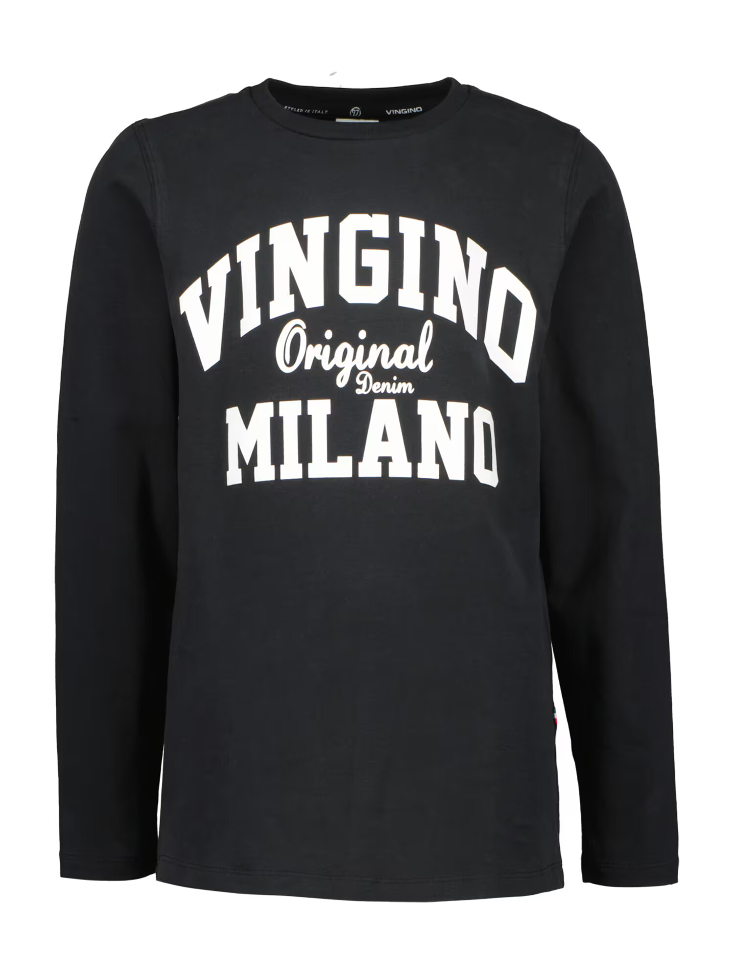 VINGINO Tricou negru / alb - Pled.ro