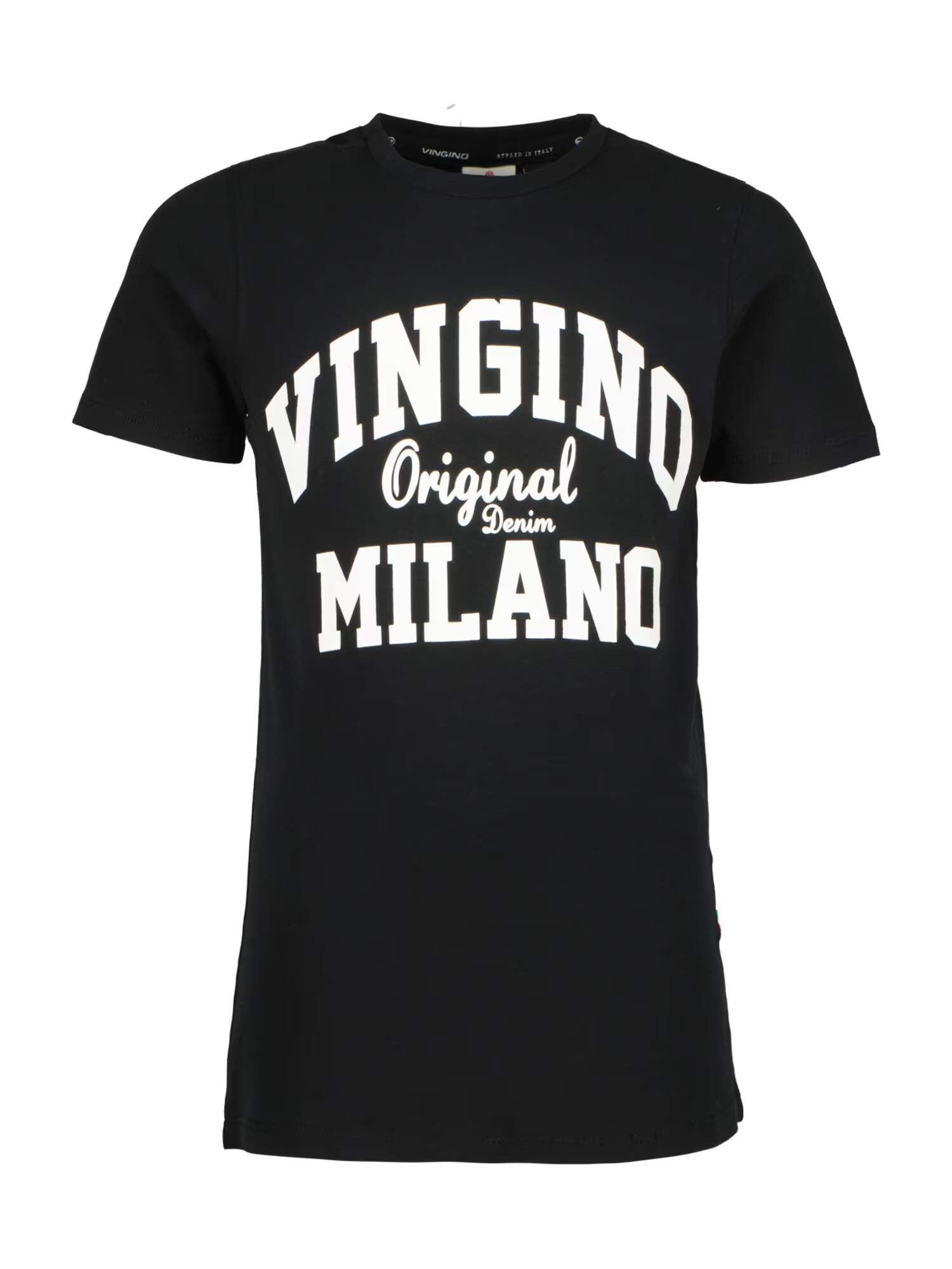 VINGINO Tricou negru / alb - Pled.ro